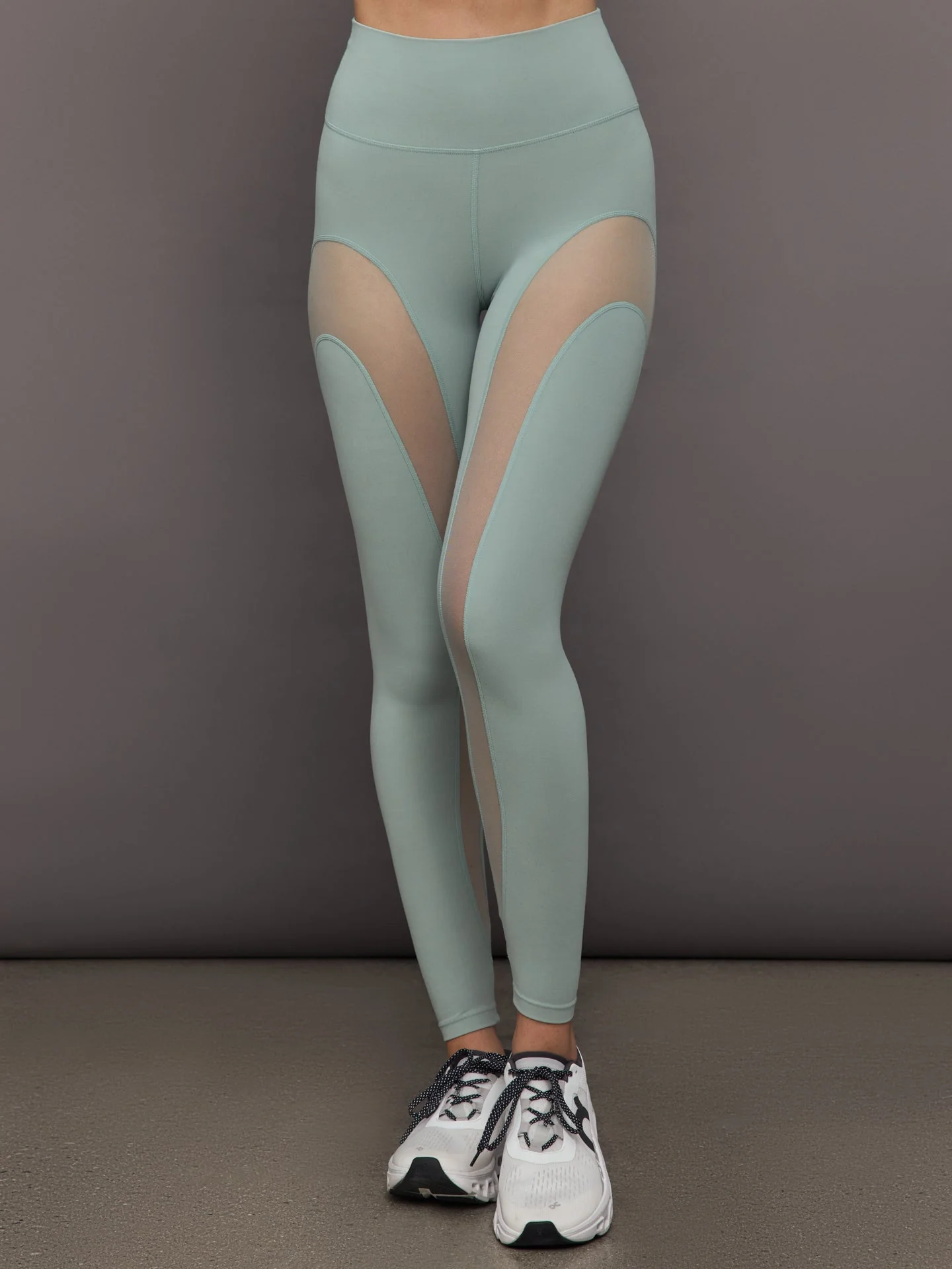 Sheer Spliced Legging in Melt | Sage