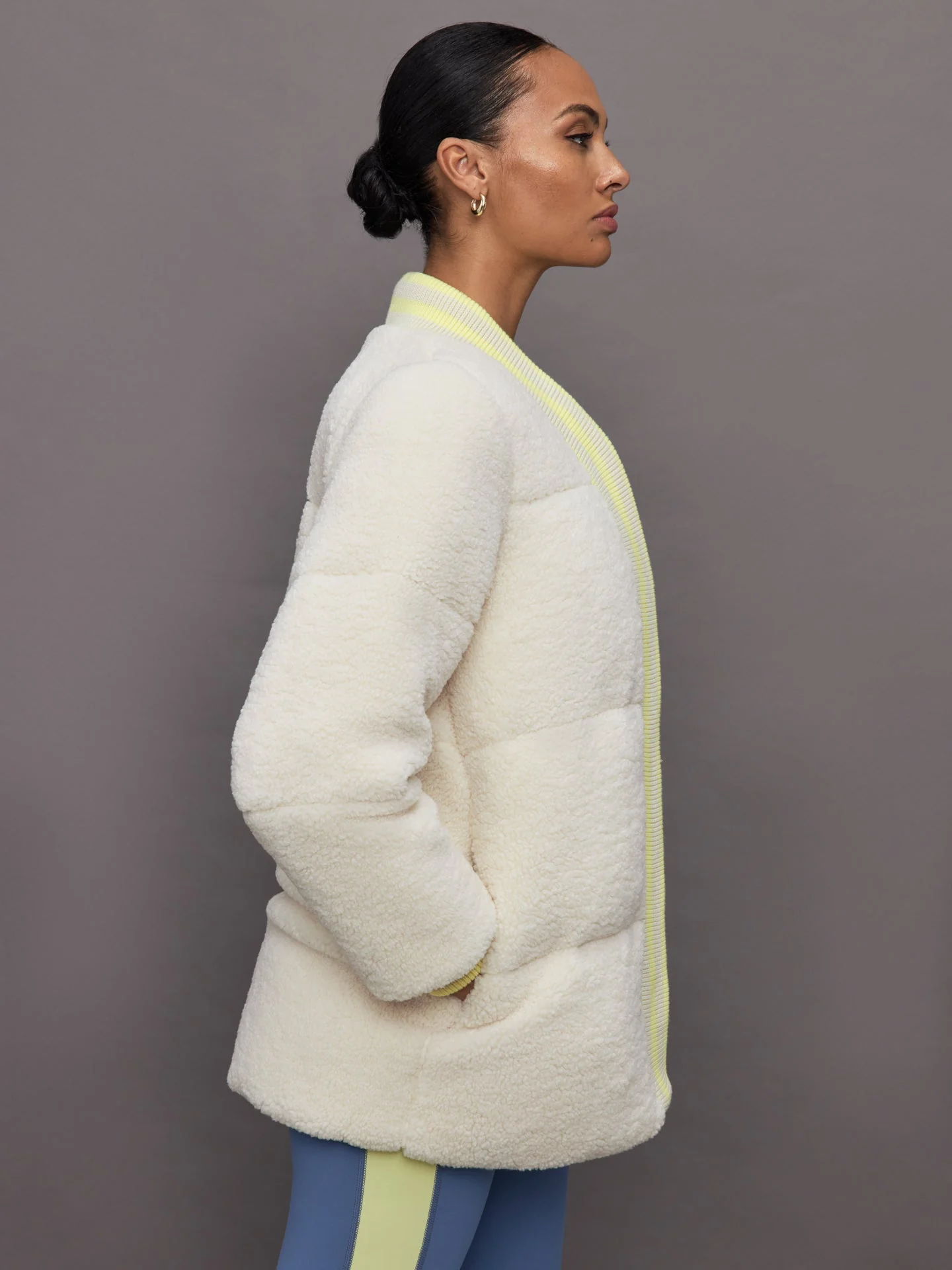Carbon38 | Sherpa Puffer Jacket | Natural Sherpa - Image 3