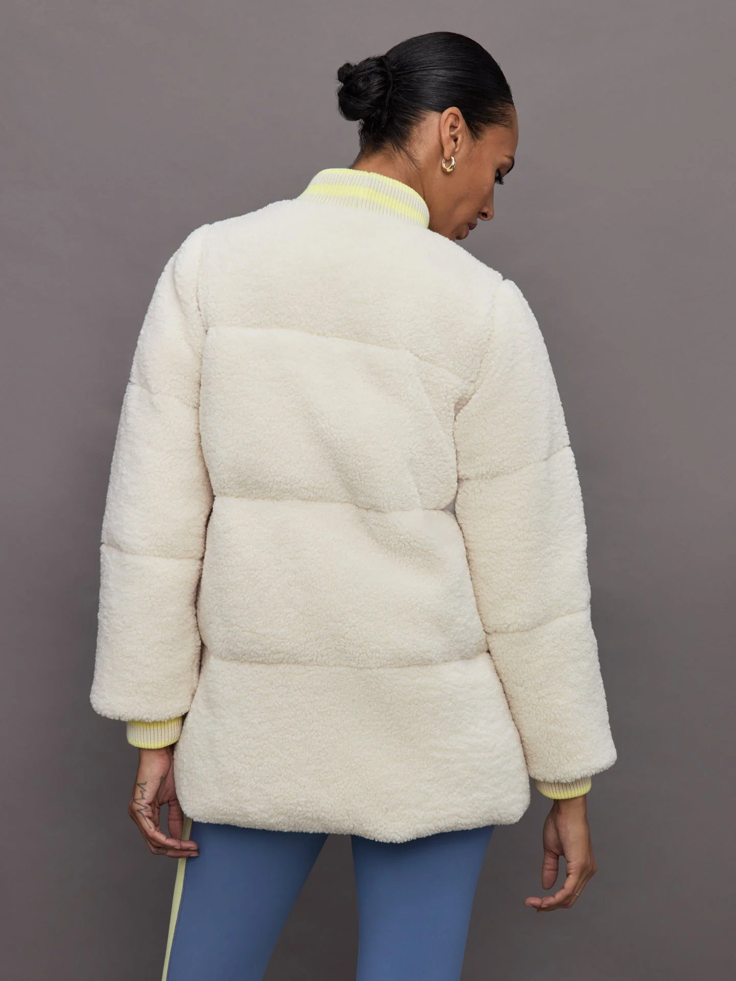 Carbon38 | Sherpa Puffer Jacket | Natural Sherpa - Image 4
