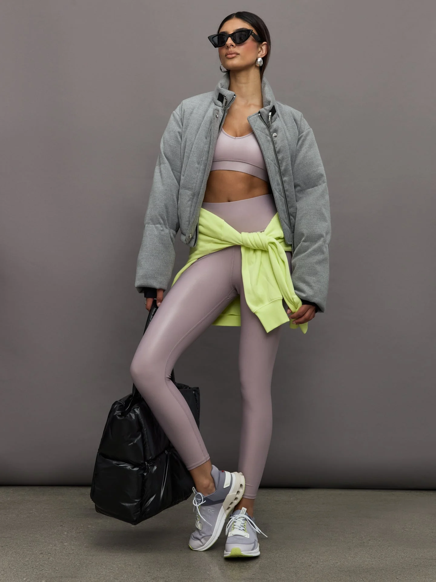 Shoreditch Ski Club | Hallie Mae Puffer | Grey Marl - Image 2