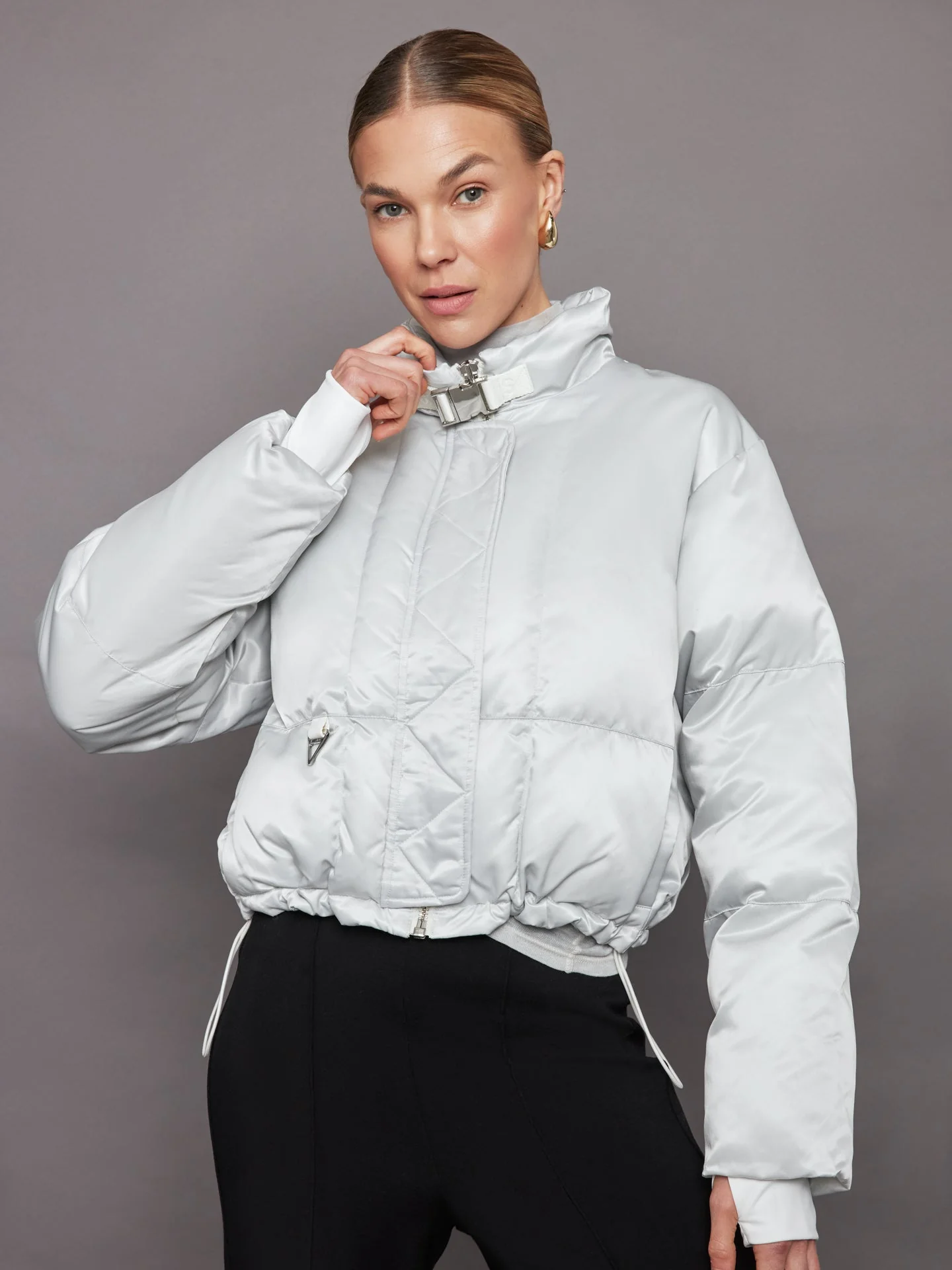 Shoreditch Ski Club | Hallie Puffer | Ice Grey - Image 2