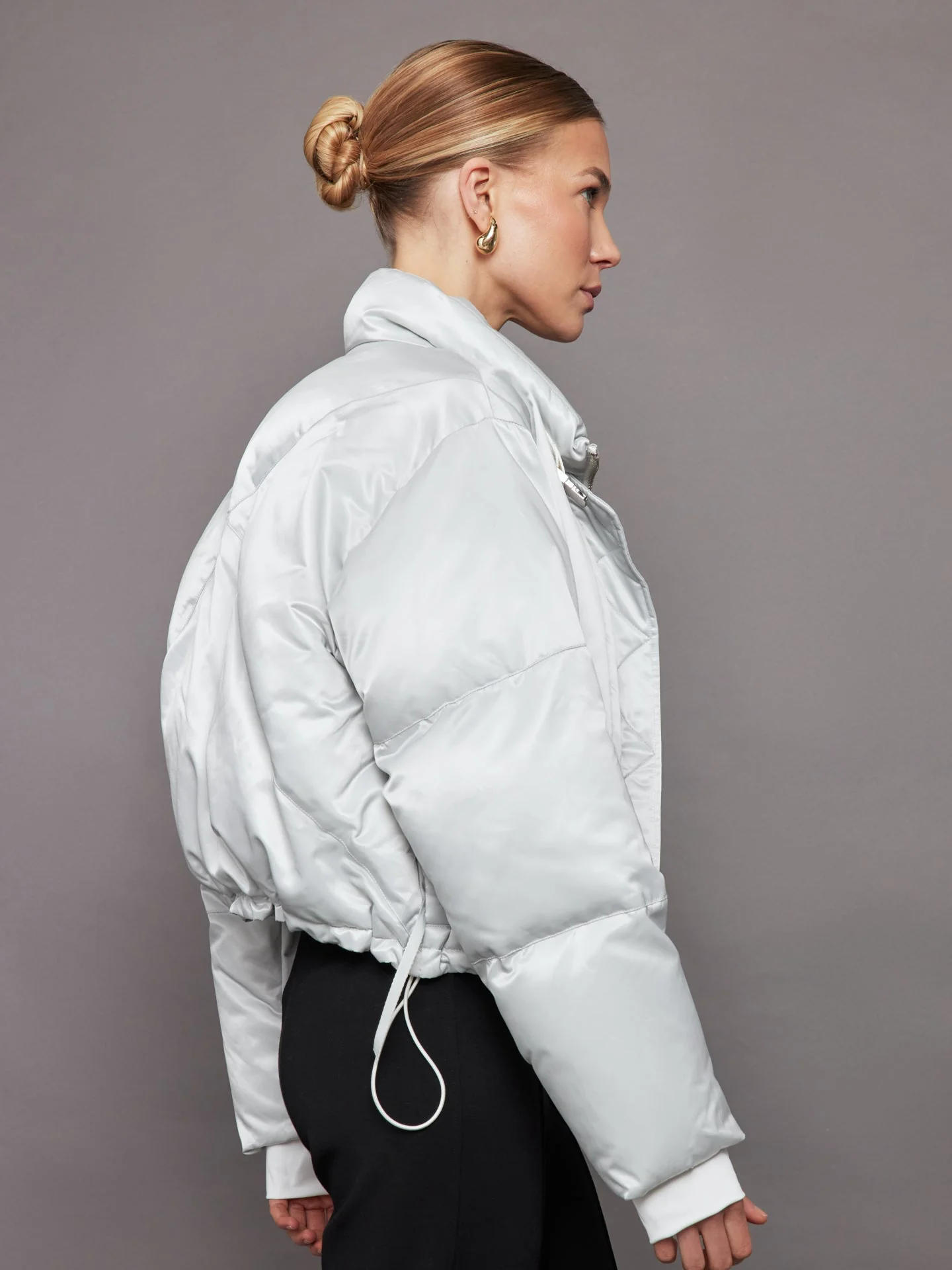 Shoreditch Ski Club | Hallie Puffer | Ice Grey - Image 3