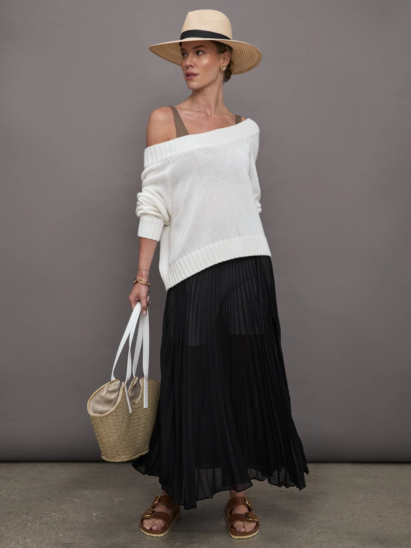 Carbon38 | Slouchy Knit Sweater | Off White - Image 2