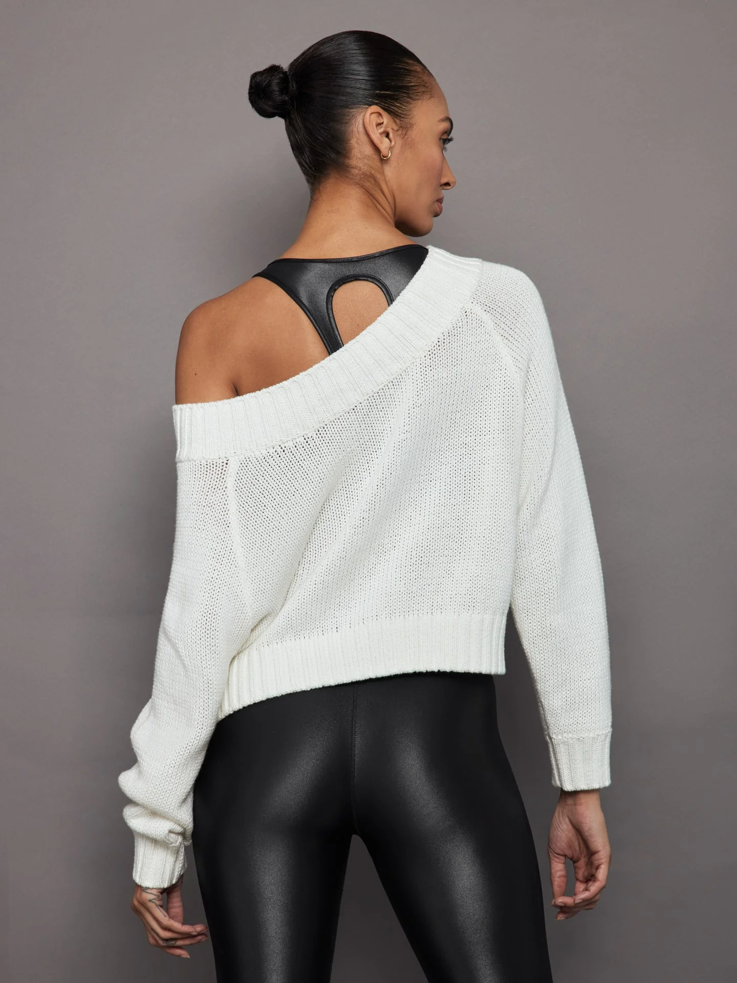 Carbon38 | Slouchy Knit Sweater | Off White - Image 3