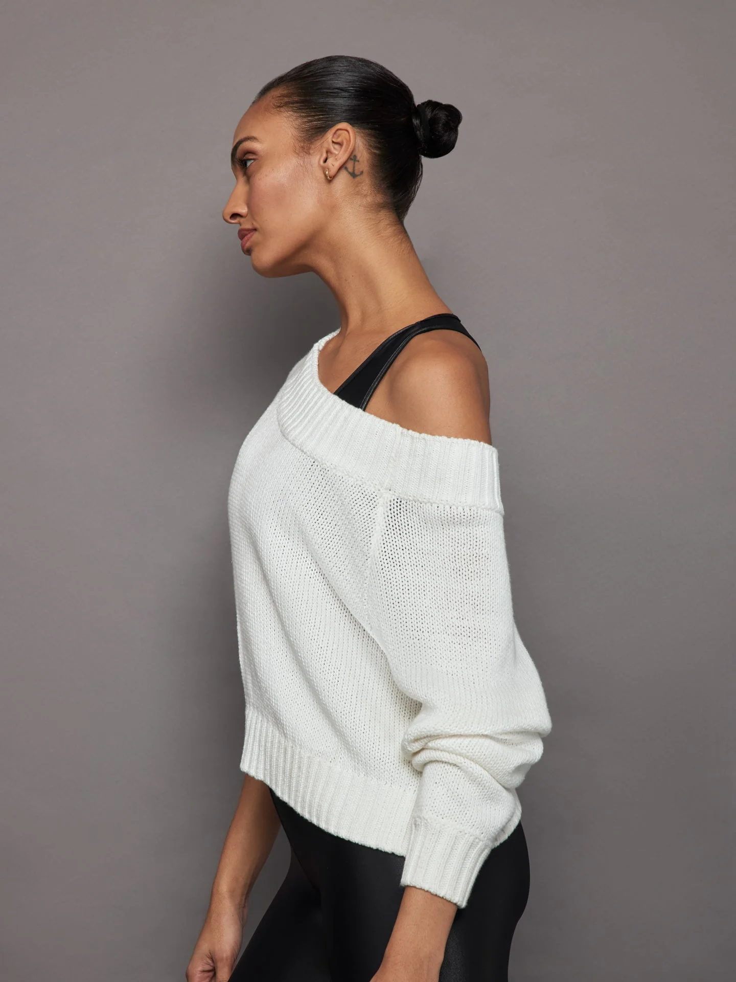 Carbon38 | Slouchy Knit Sweater | Off White - Image 4