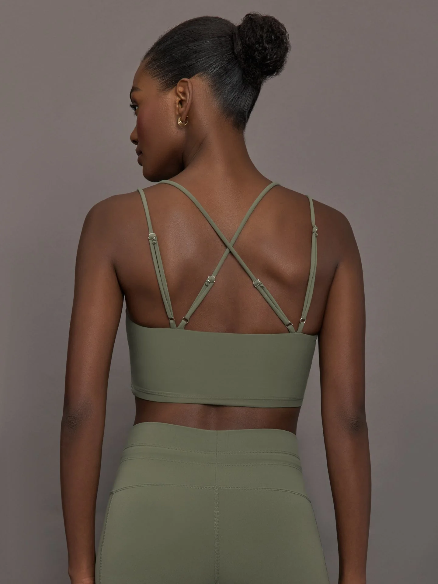 Strappy Bra in Melt | Moss - Image 4
