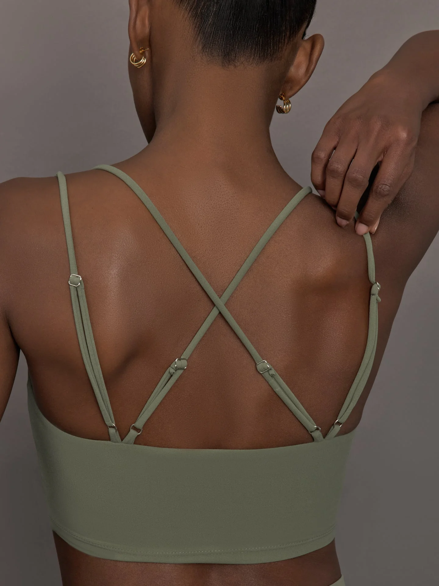 Strappy Bra in Melt | Moss - Image 5