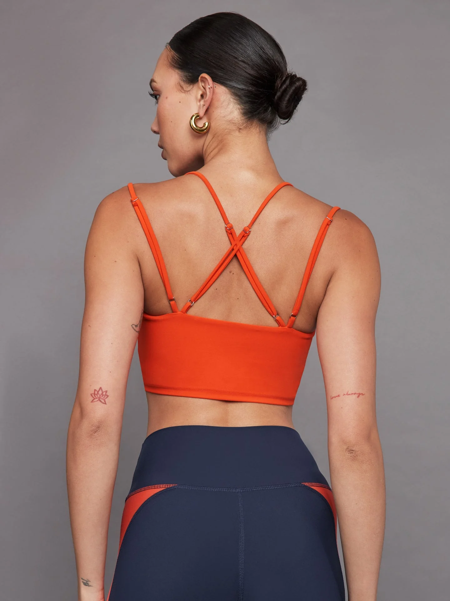 Carbon38 | Strappy Bra in Melt | Orange - Image 2