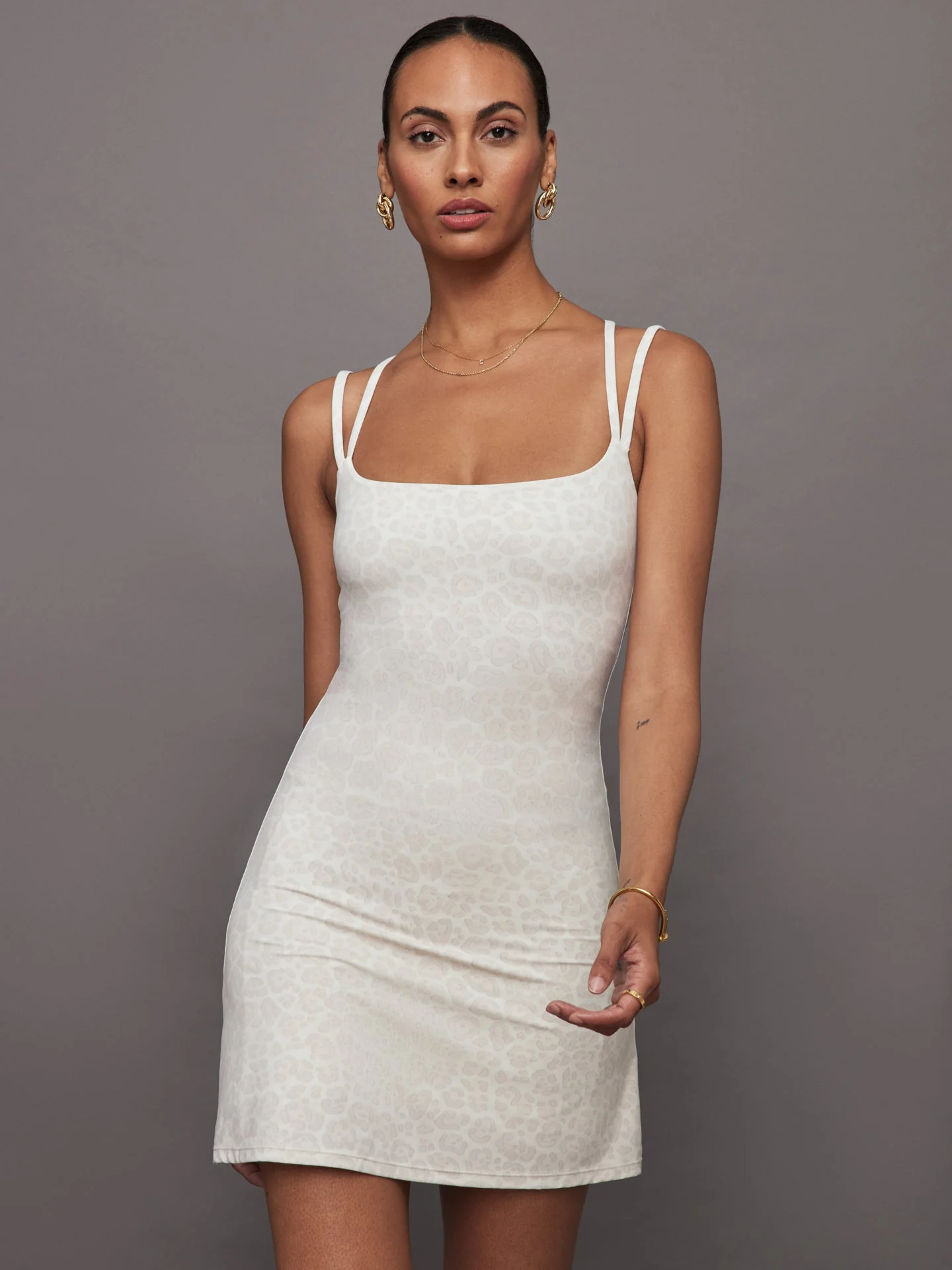 Carbon38 | Strappy Dress in Melt | Snow Leopard