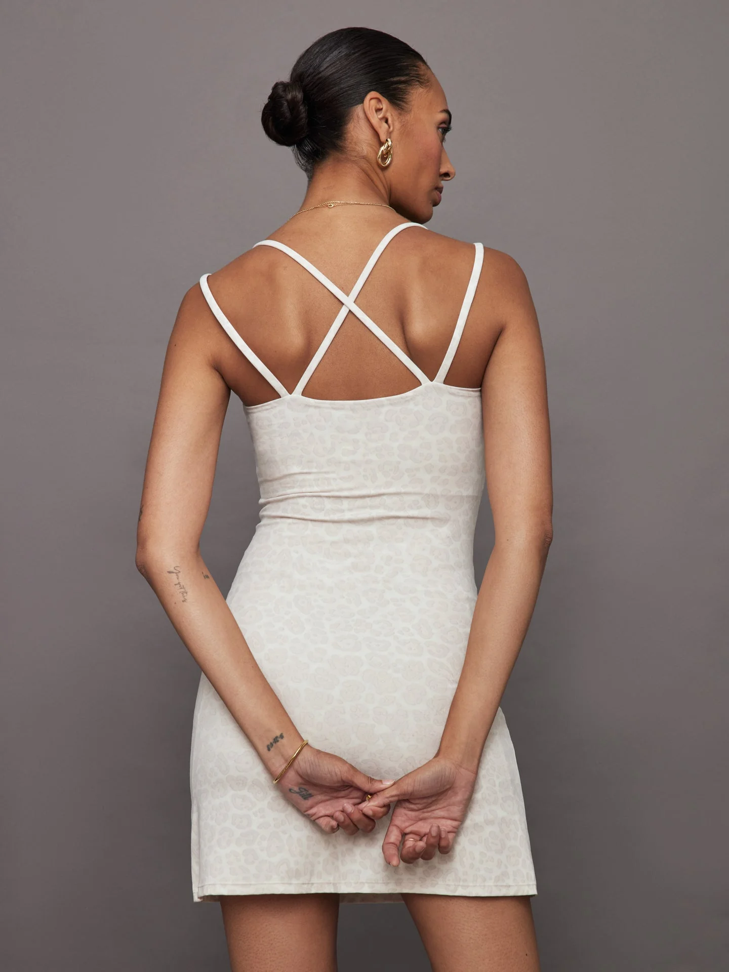 Carbon38 | Strappy Dress in Melt | Snow Leopard - Image 3