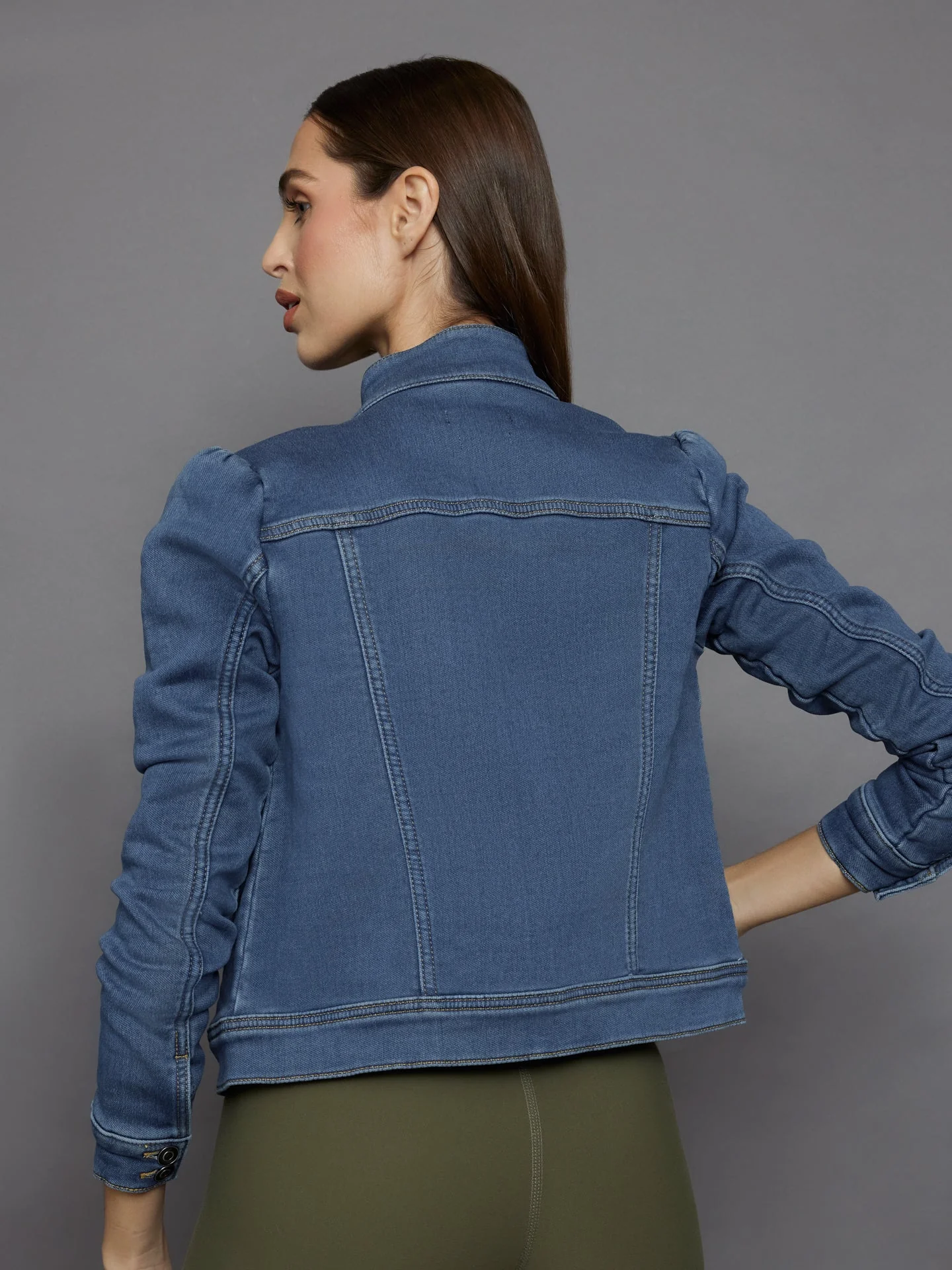 Carbon38 | Tailored Denim Jacket | Medium Wash - Image 4