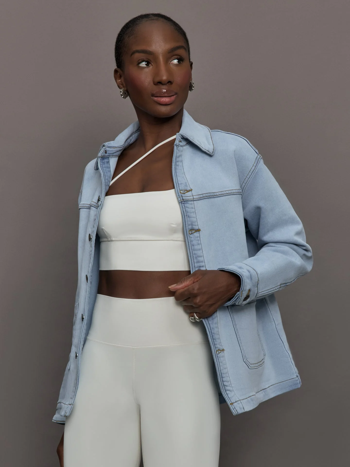 Carbon38 | The Denim Shirt Jacket | Denim Blue