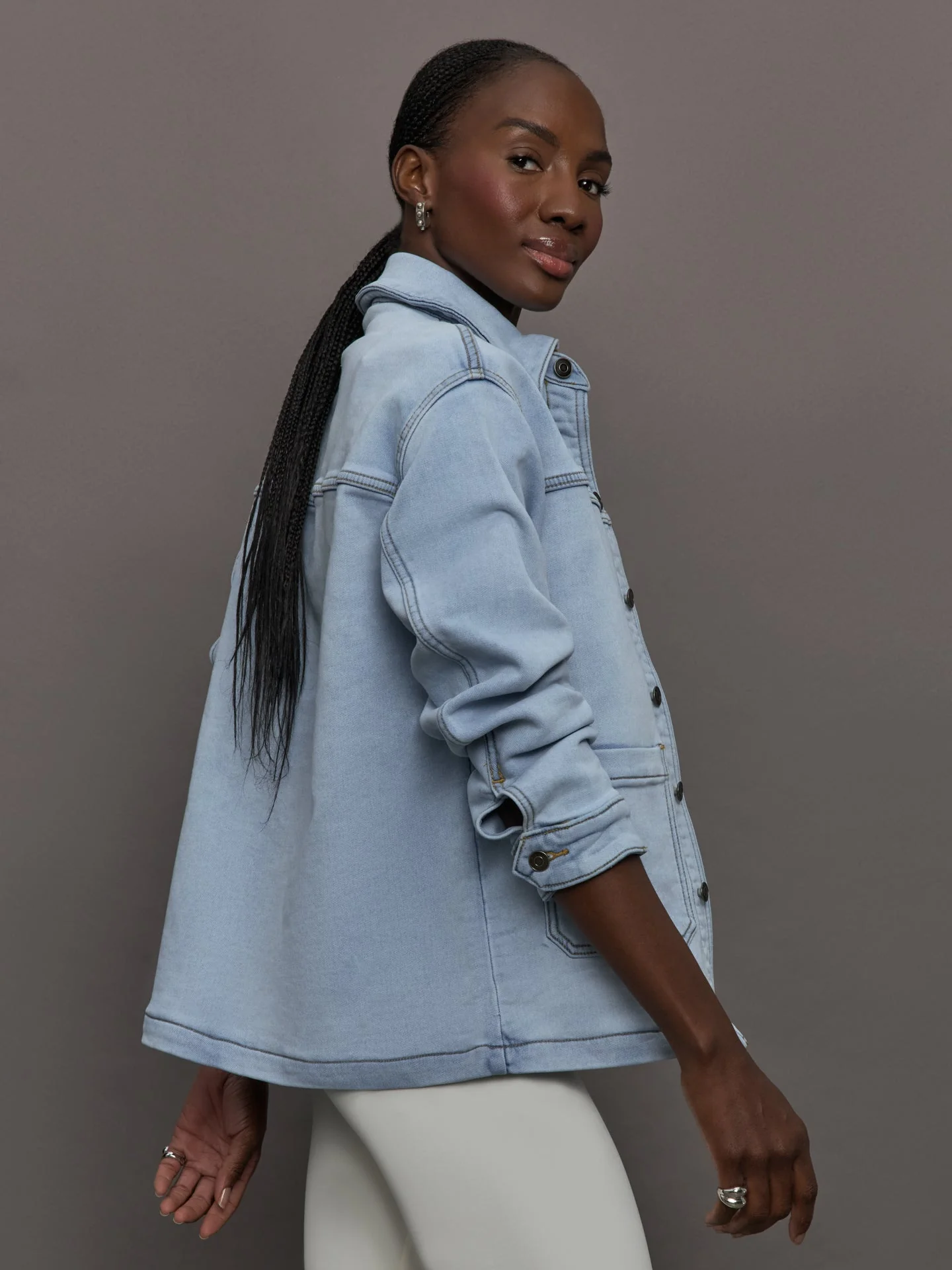 Carbon38 | The Denim Shirt Jacket | Denim Blue - Image 4