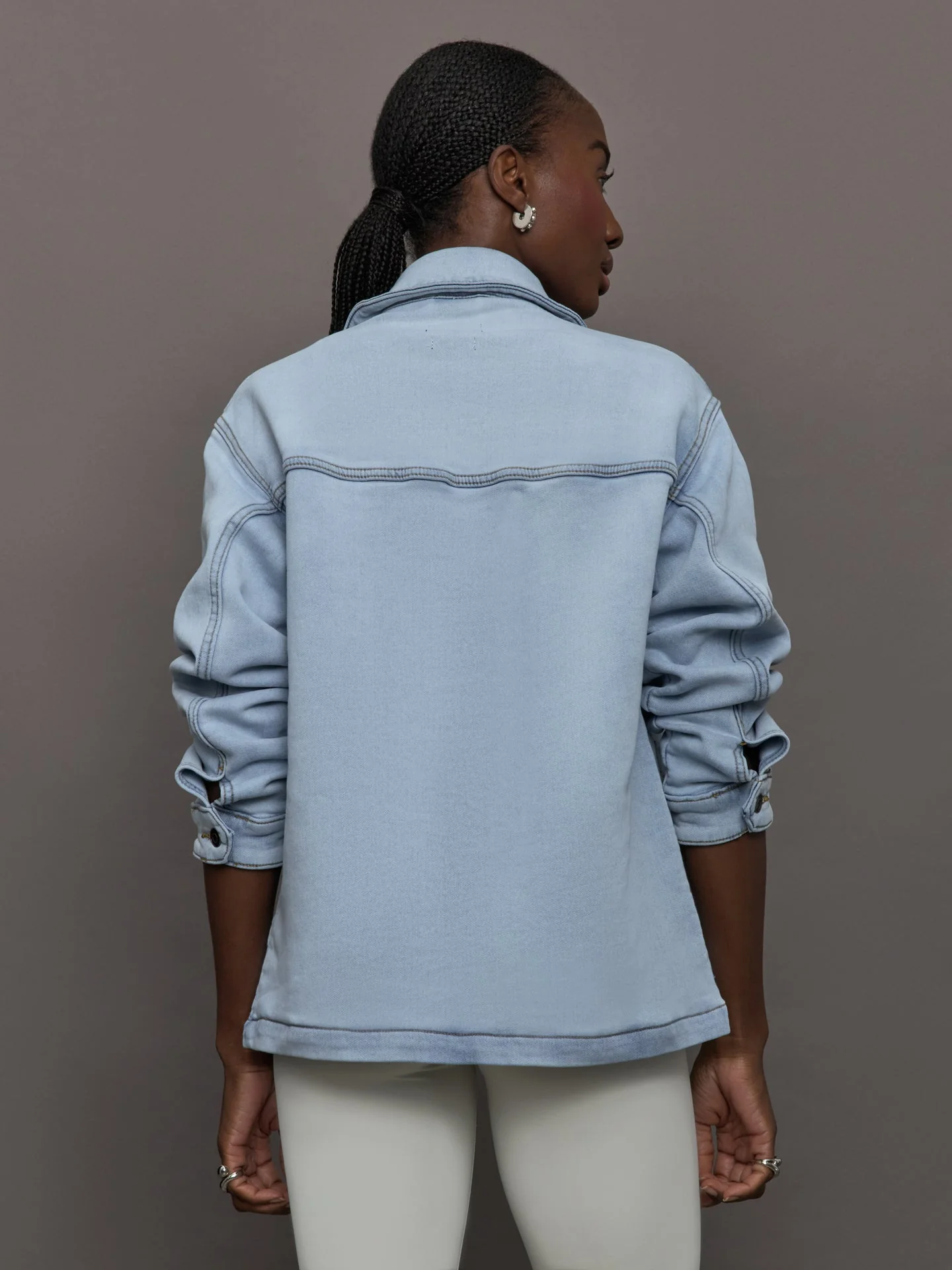 Carbon38 | The Denim Shirt Jacket | Denim Blue - Image 5