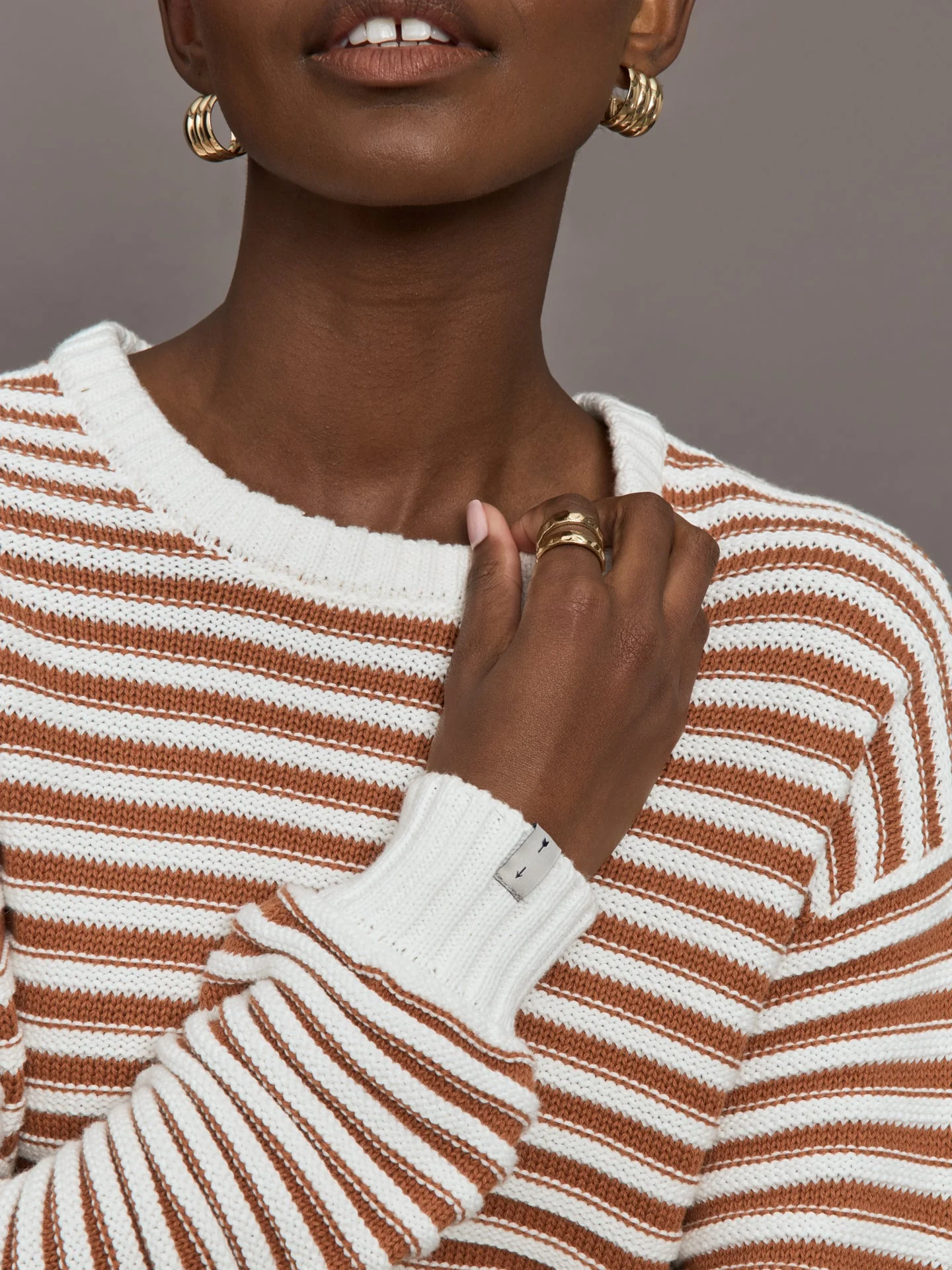 The Upside | Boo Knit Jumper | Stripe - Image 5