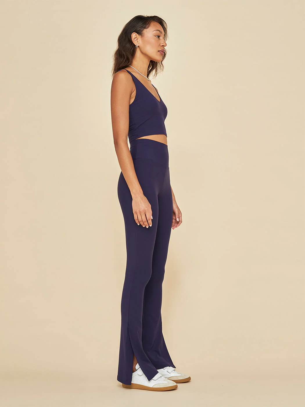 V-Neck Longline Bra in Melt | Evening Blue - Image 5