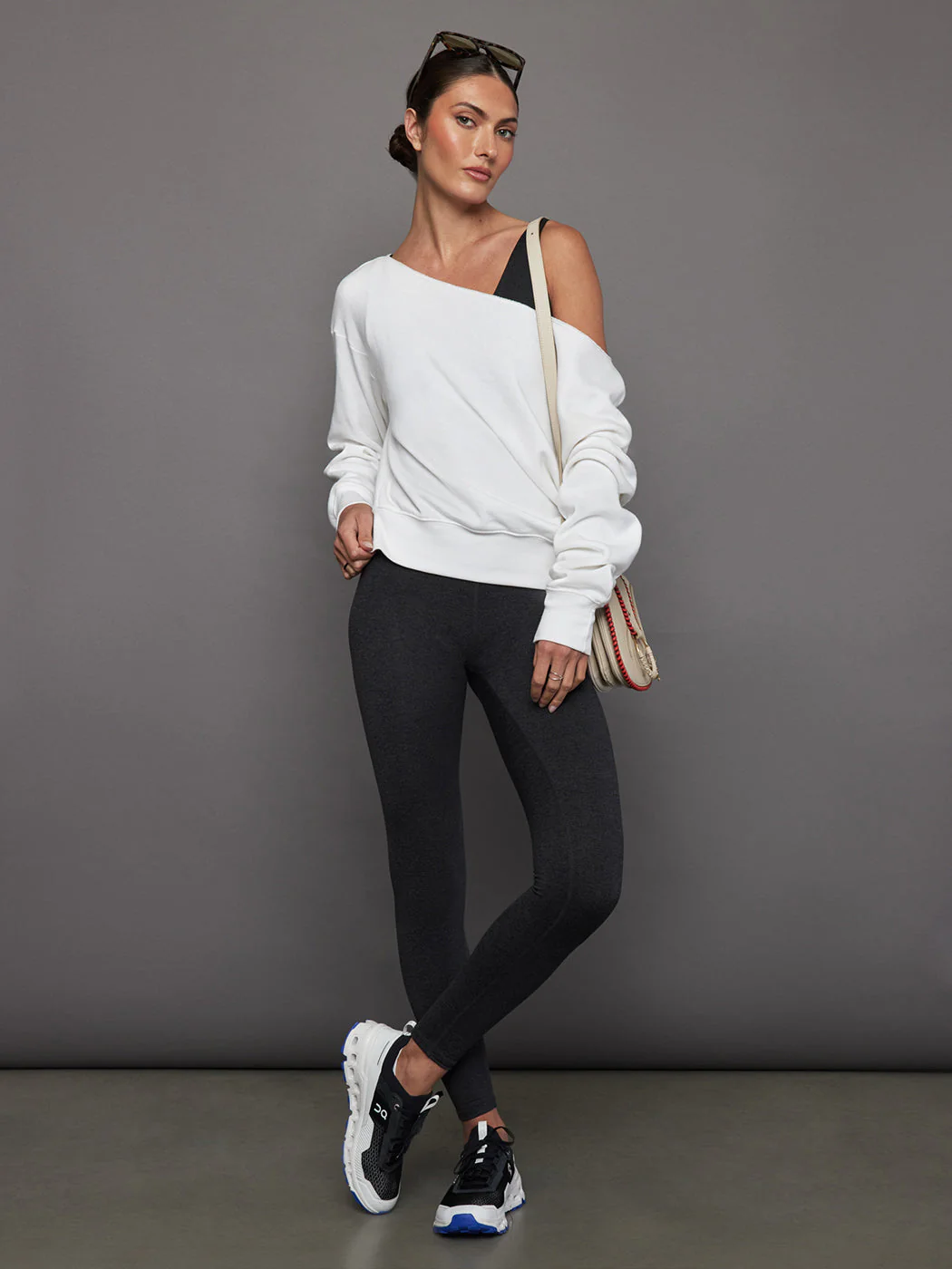 Carbon38 | Wrap Bra in Heather Melt | Charcoal Heather - Image 4
