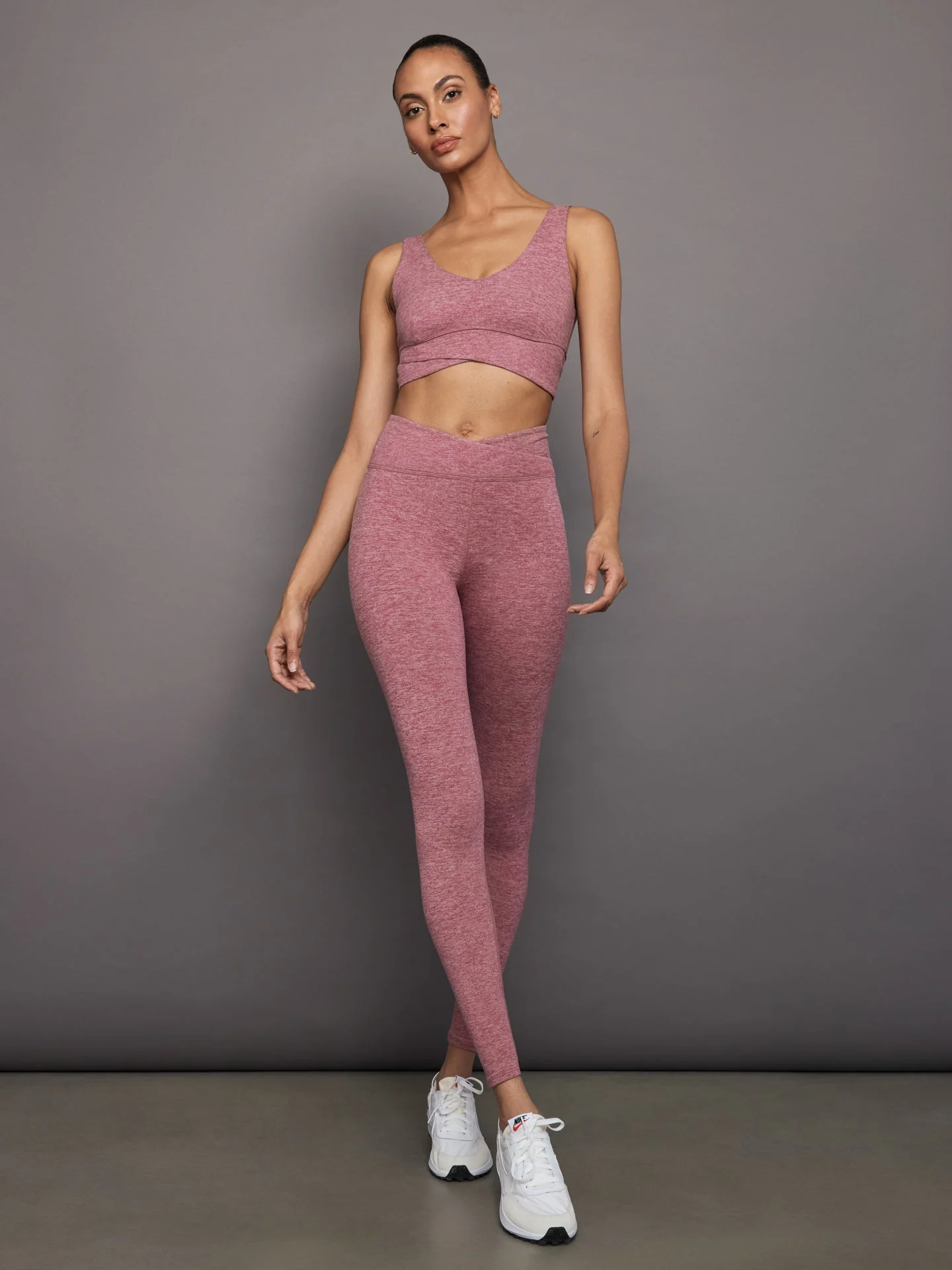 Carbon38 | Wrap Bra in Heather Melt | Hawthorn Rose Heather - Image 4