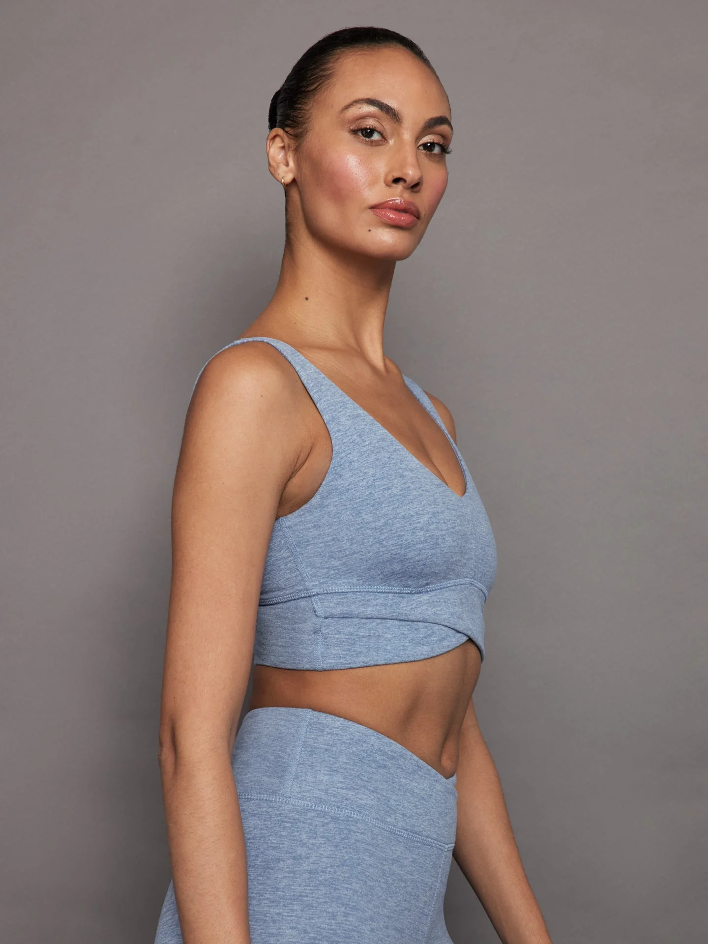 Carbon38 | Wrap Bra in Heather Melt | Quiet Harbor - Image 4