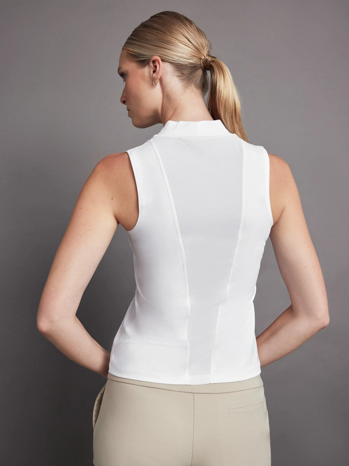 Carbon38 | Wrap Neck Tank | White - Image 5