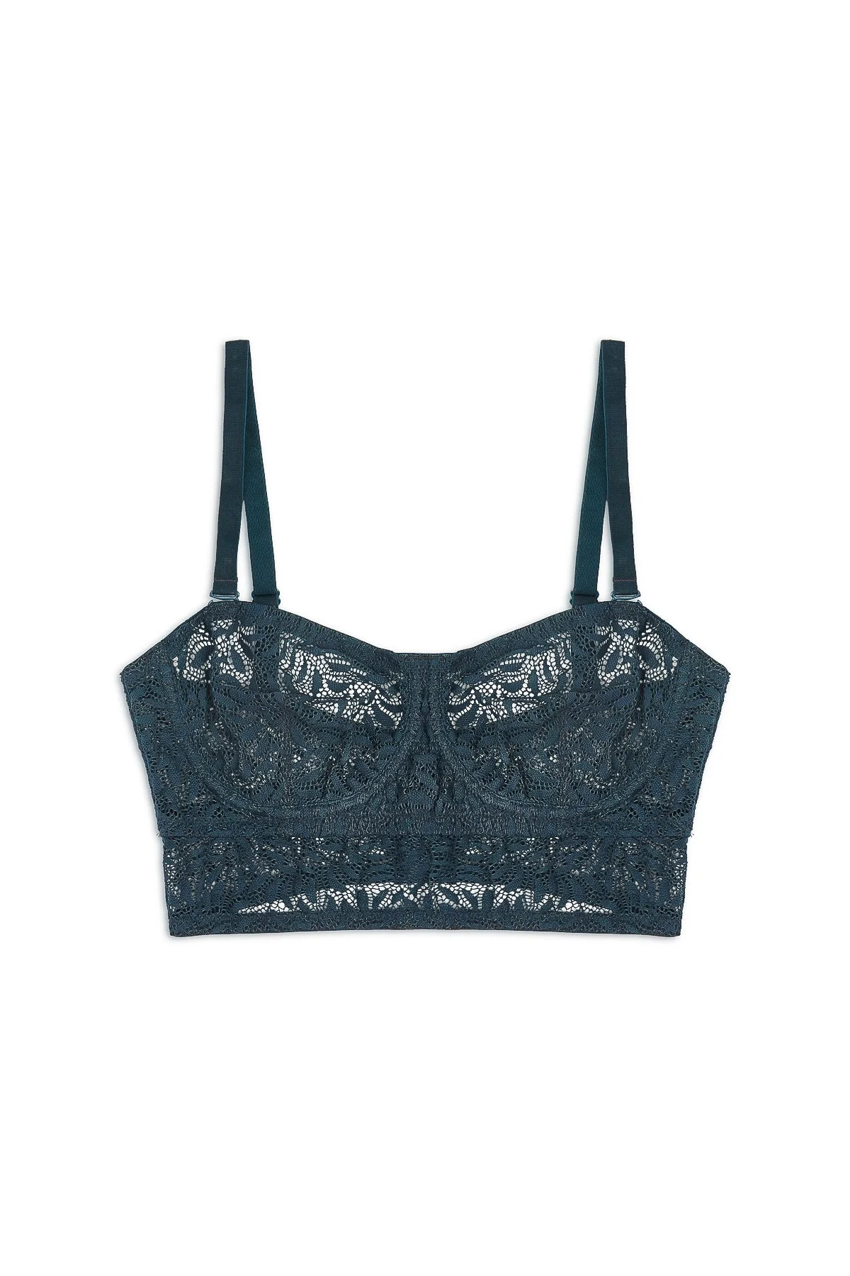Acacia Underwire Strapless Longline Bra | French Navy - Image 6