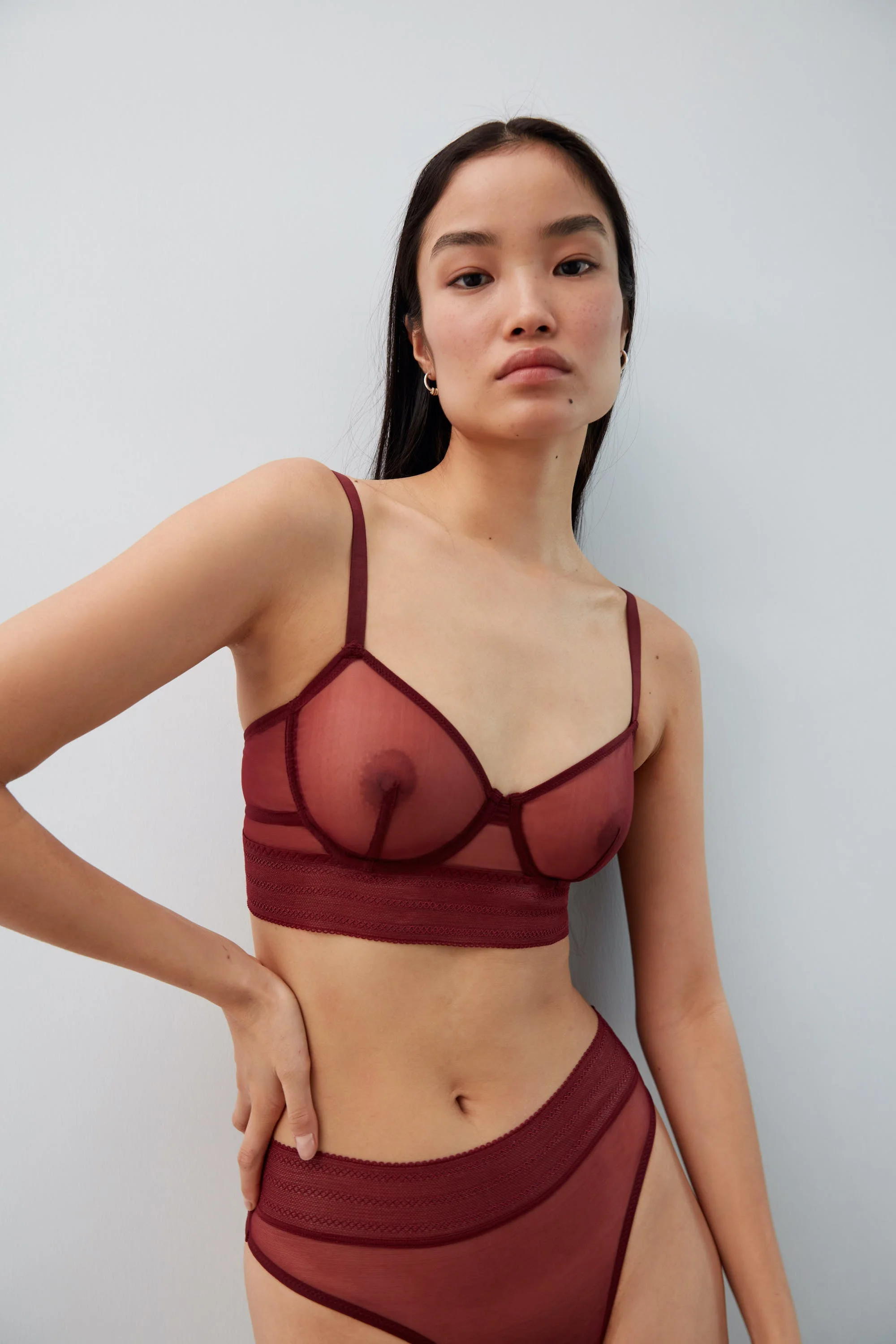 Bare Underwire Full Cup Longline Bra | Bloodstone - Image 2