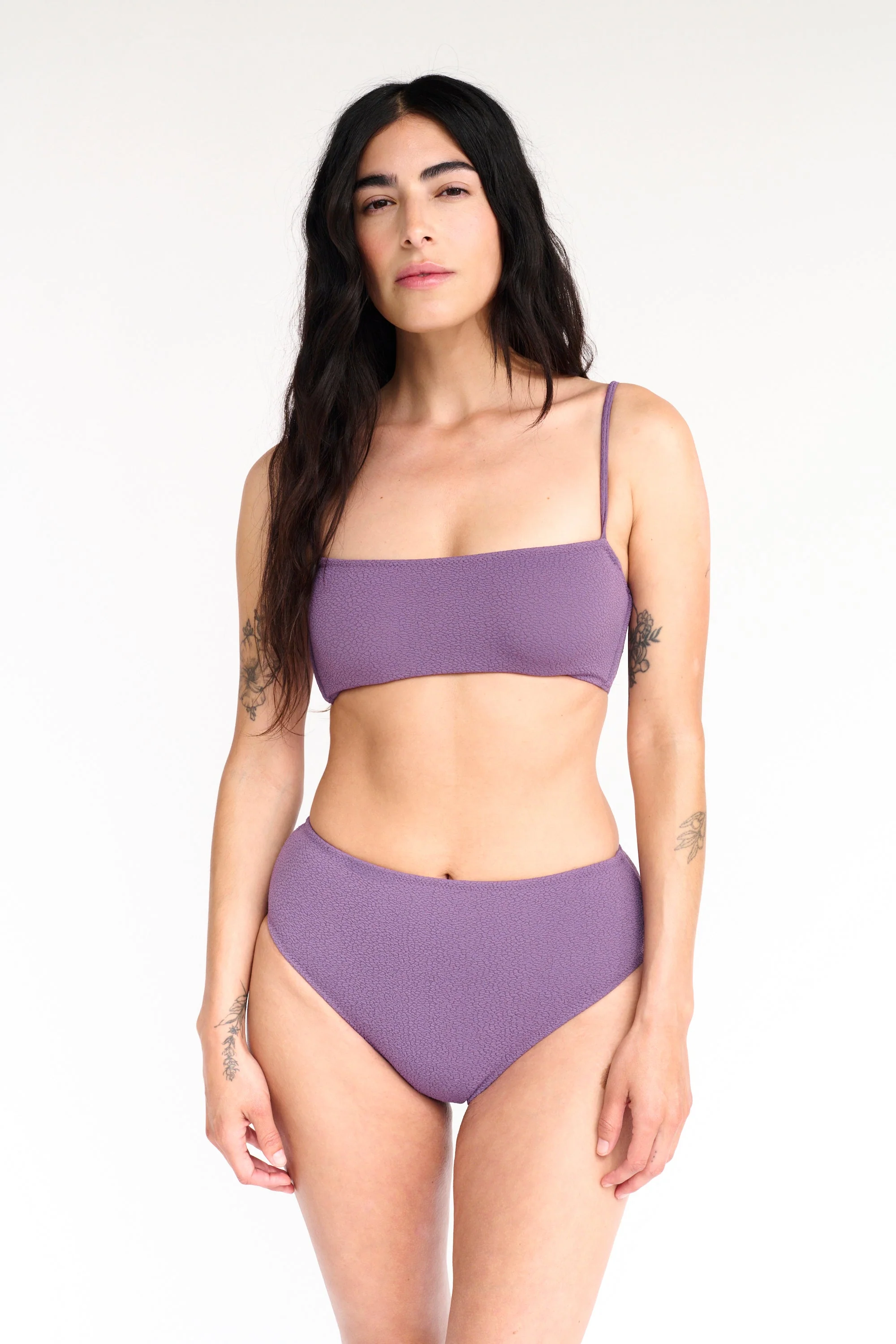 Boucle Hidden Underwire Bikini Top | Purple - Image 3