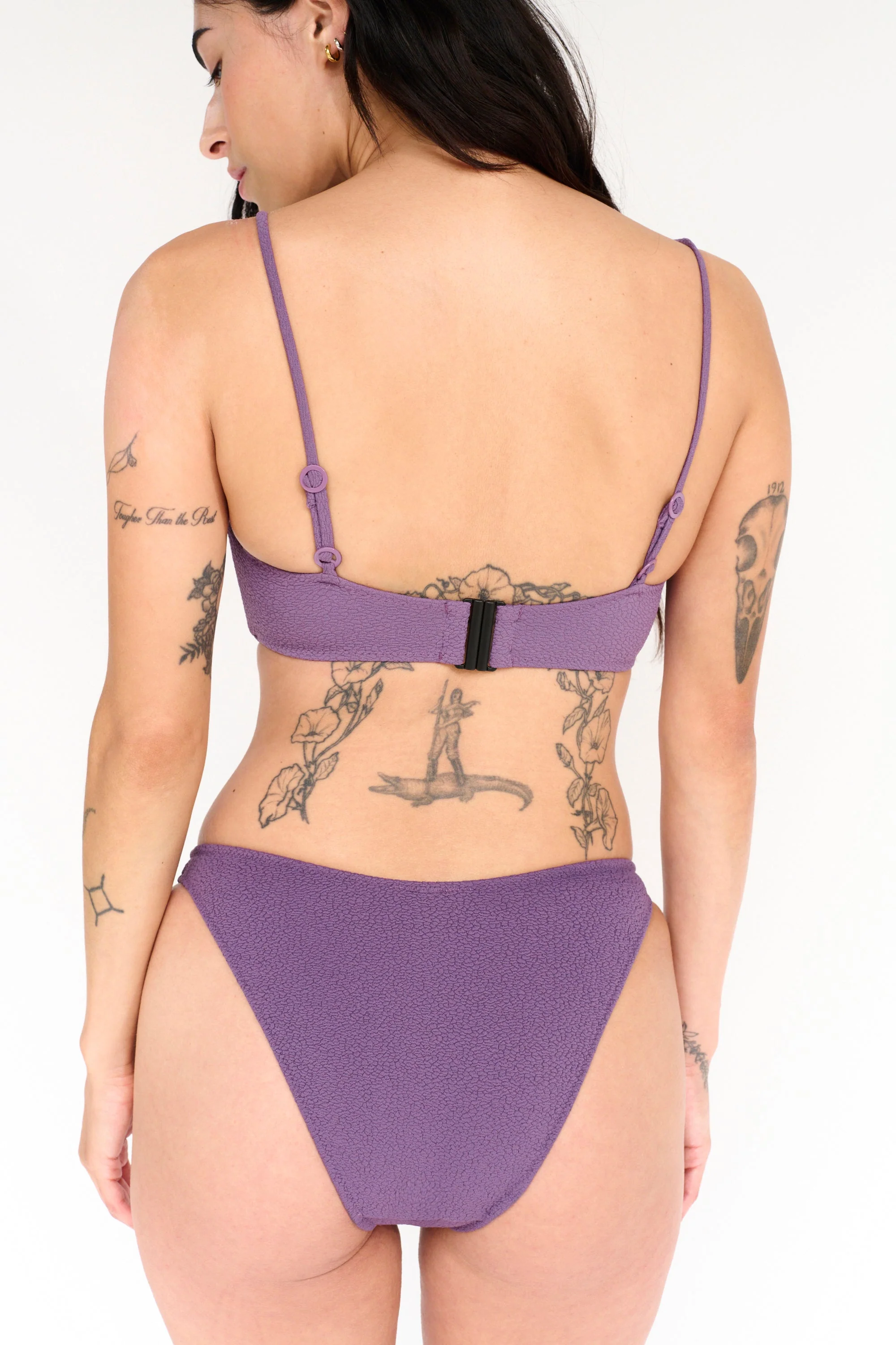 Boucle Hidden Underwire Bikini Top | Purple - Image 4