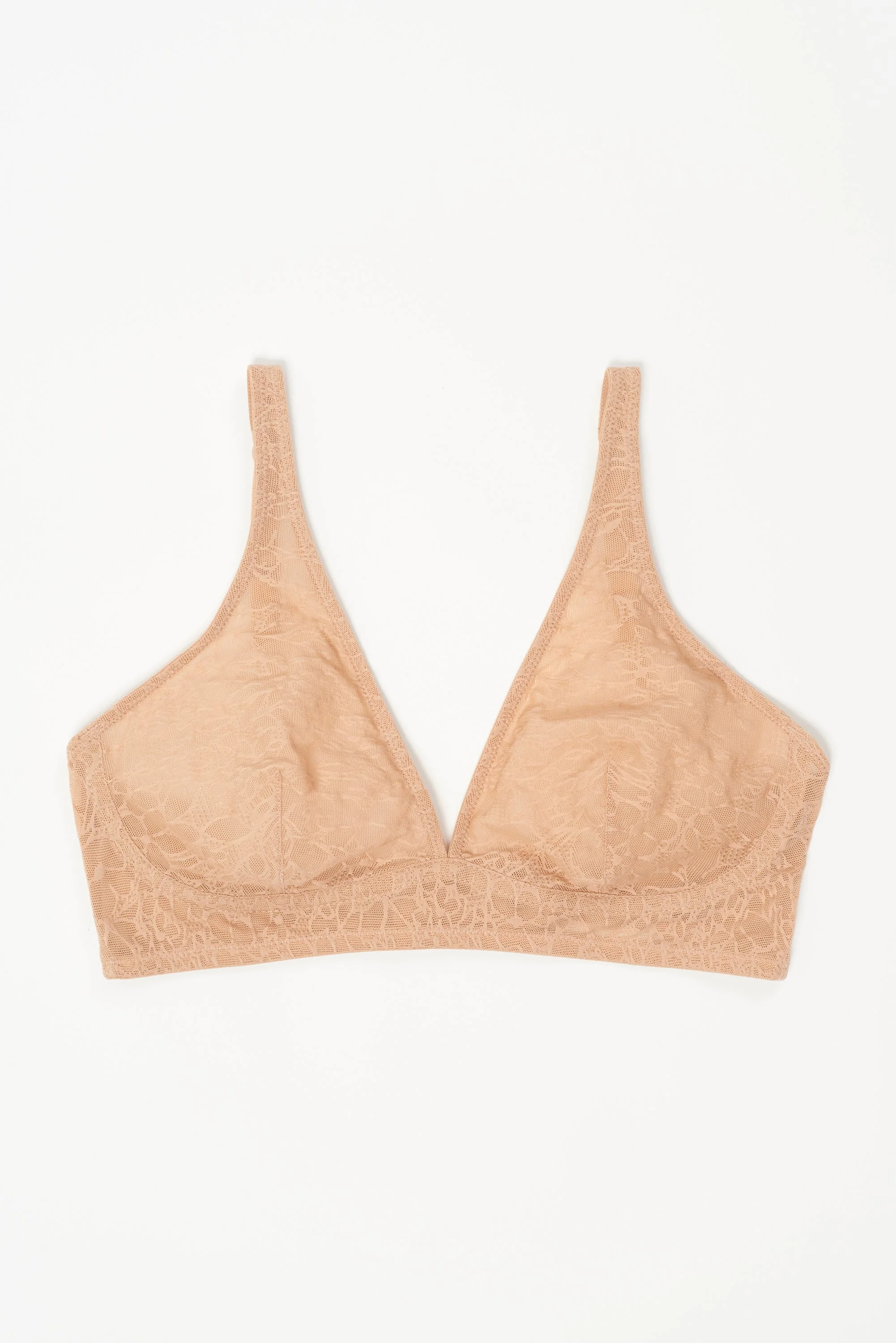 Eden Soft Cup Plunge Bra | Powder