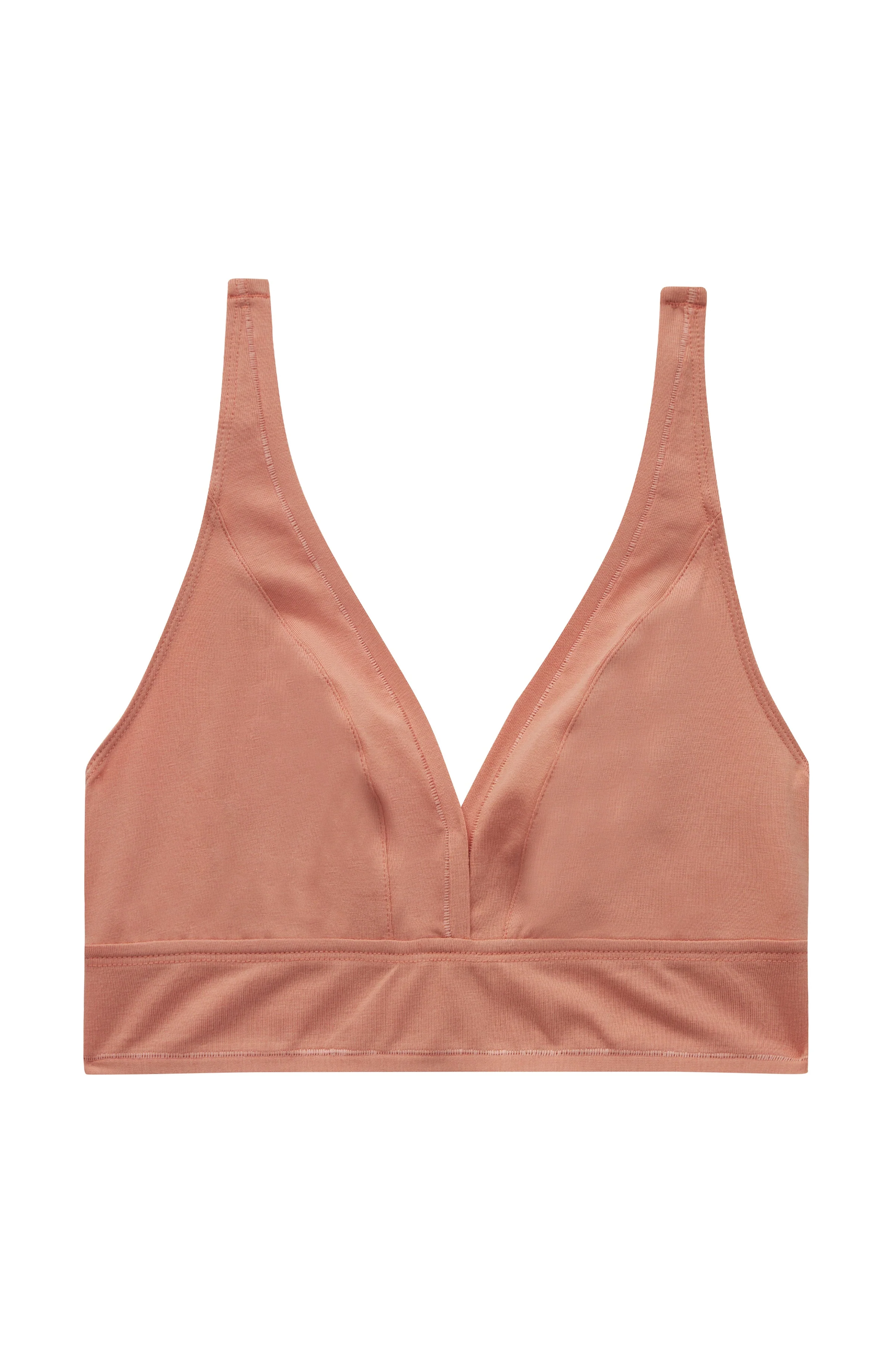 Essence Soft Plunge Bra | Peach Sand