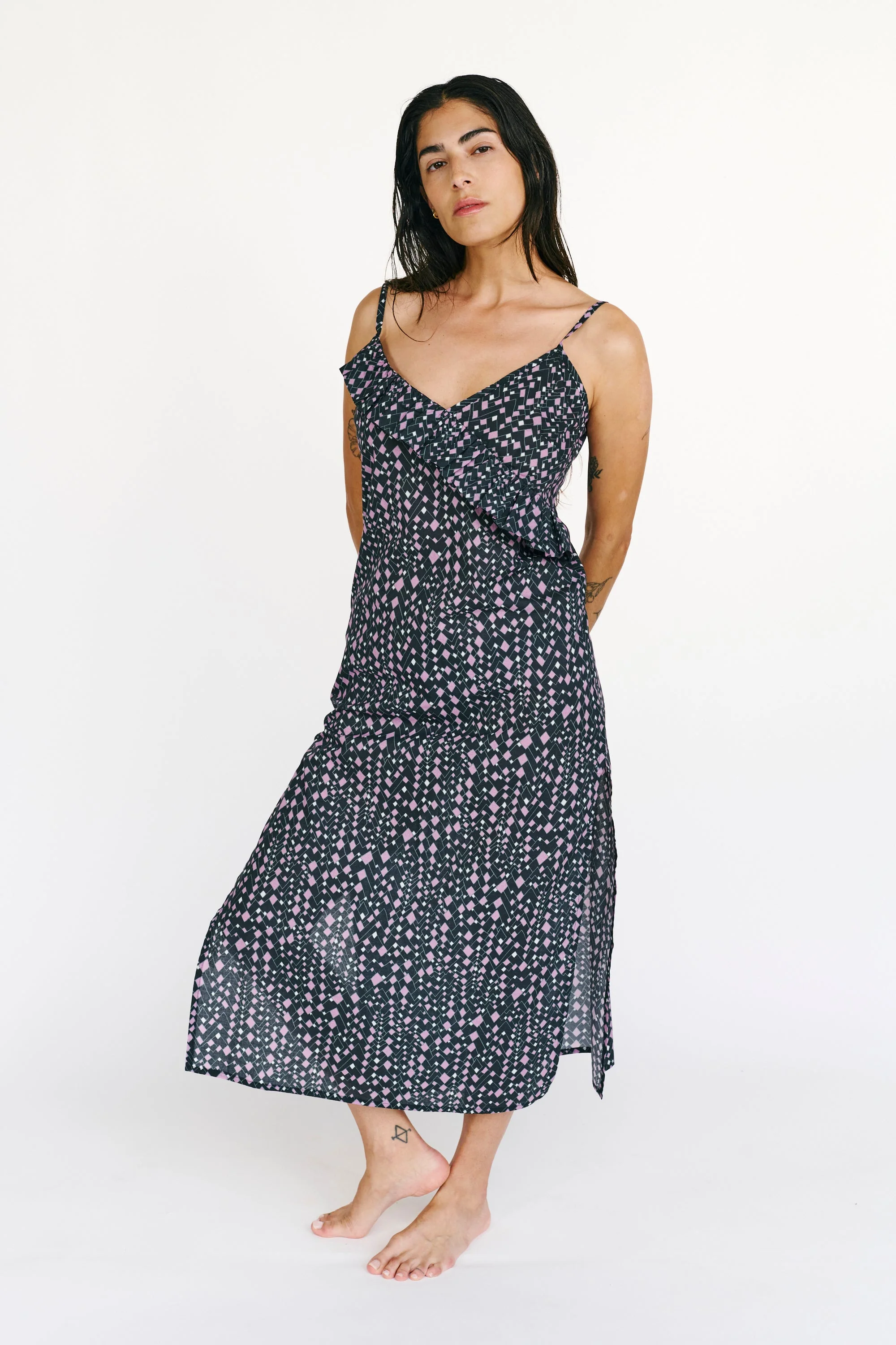 Geo Slip Dress - Image 3