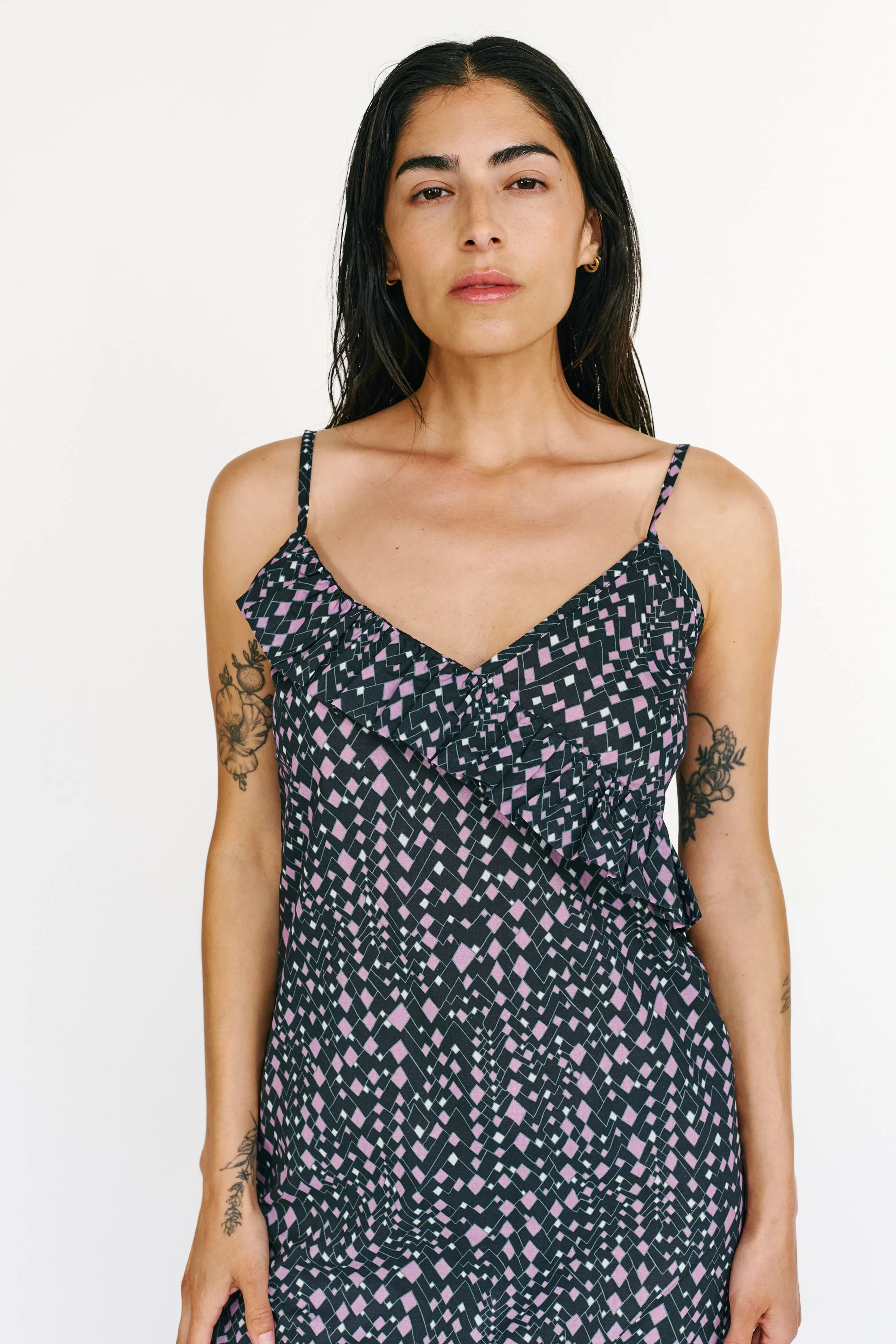 Geo Slip Dress - Image 5