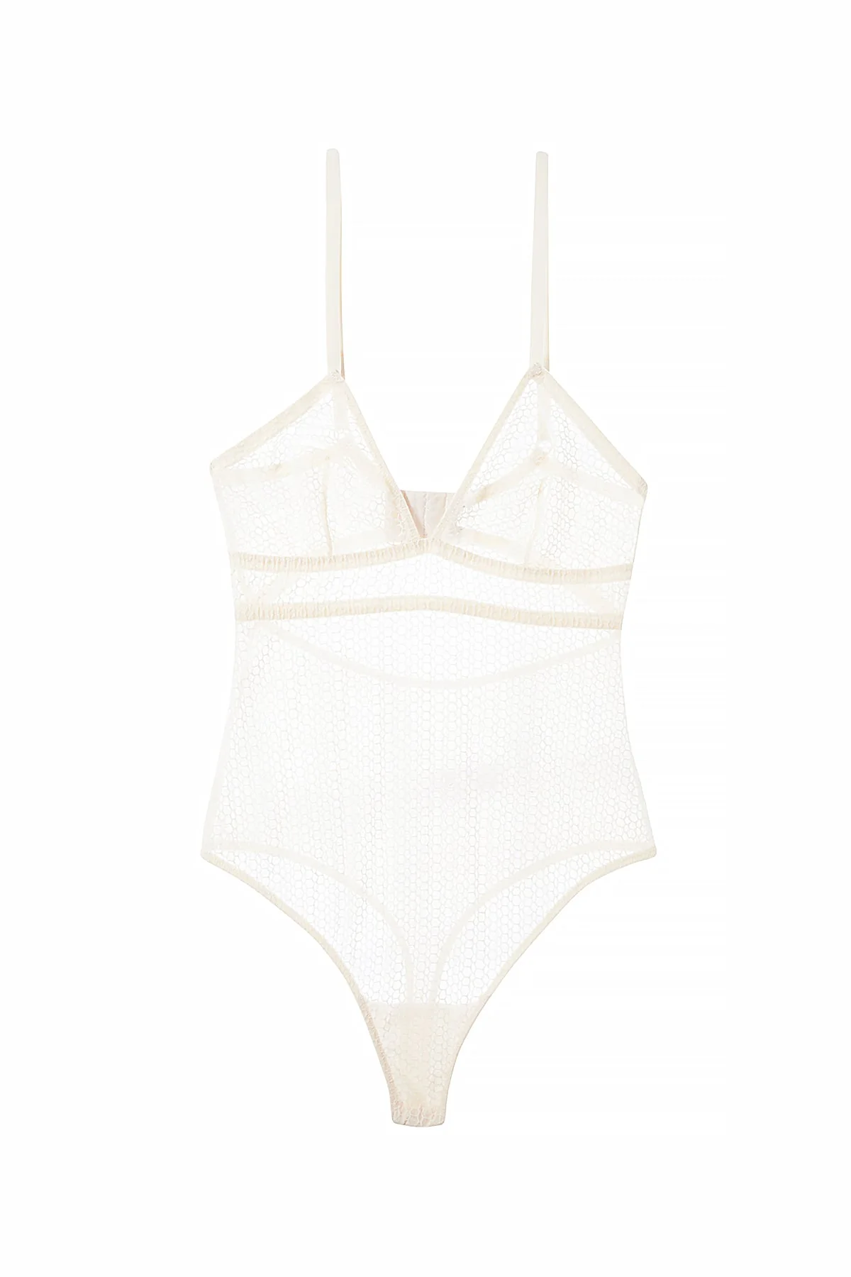Honeycomb Soft Cup Bodysuit | Mastic