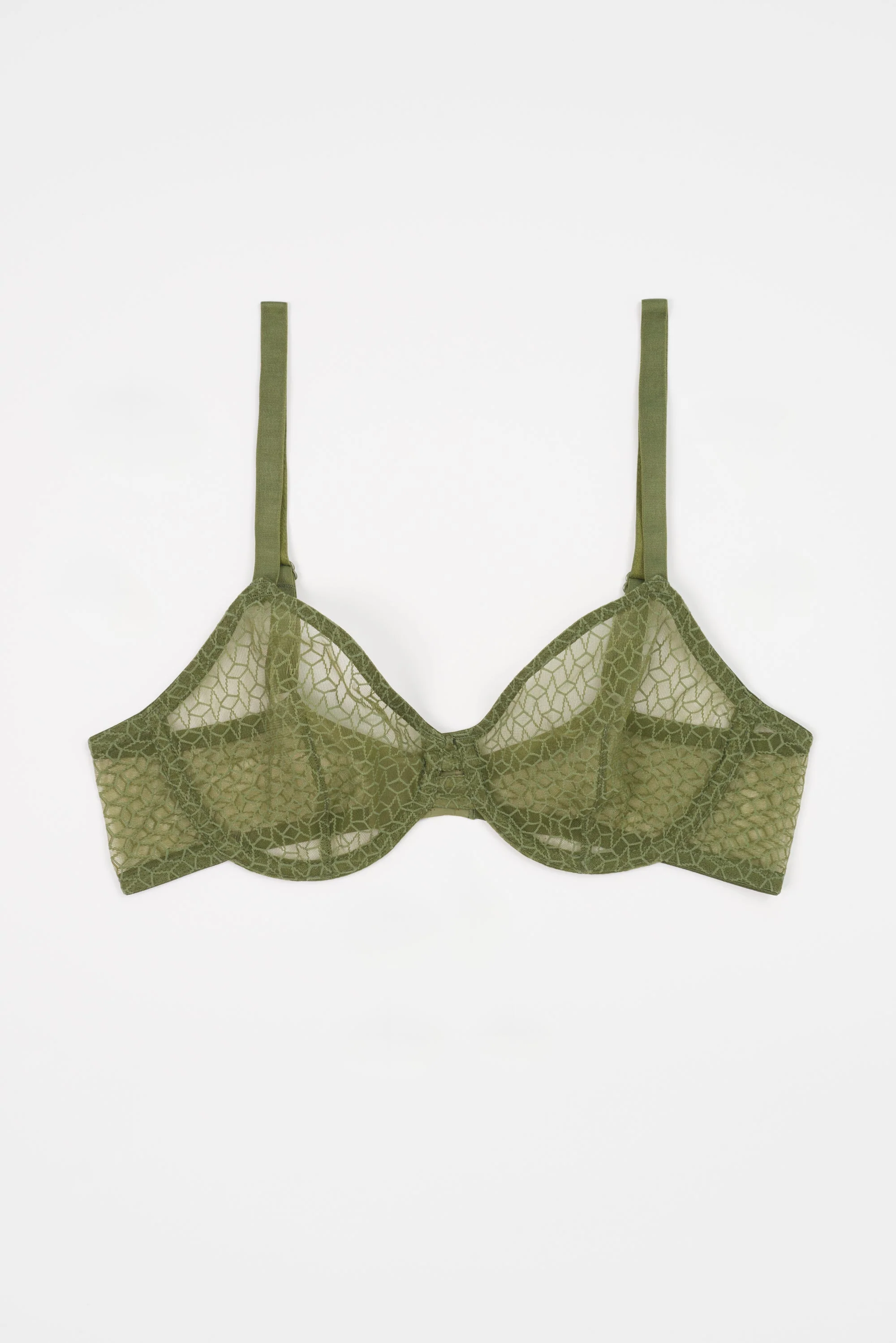 Kaleidoscope Underwire Bra | Olive