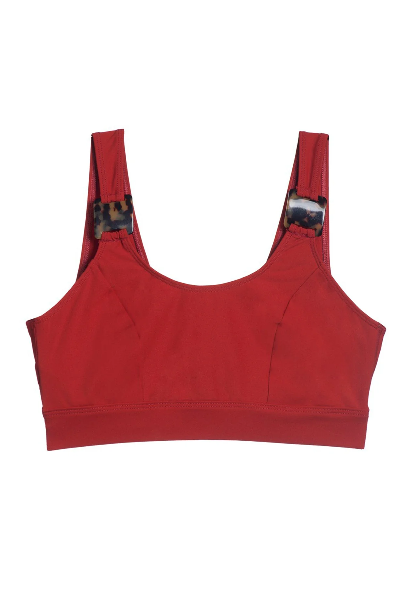 Mare Hidden Underwire Scoop Neck Bikini Top | Paprika