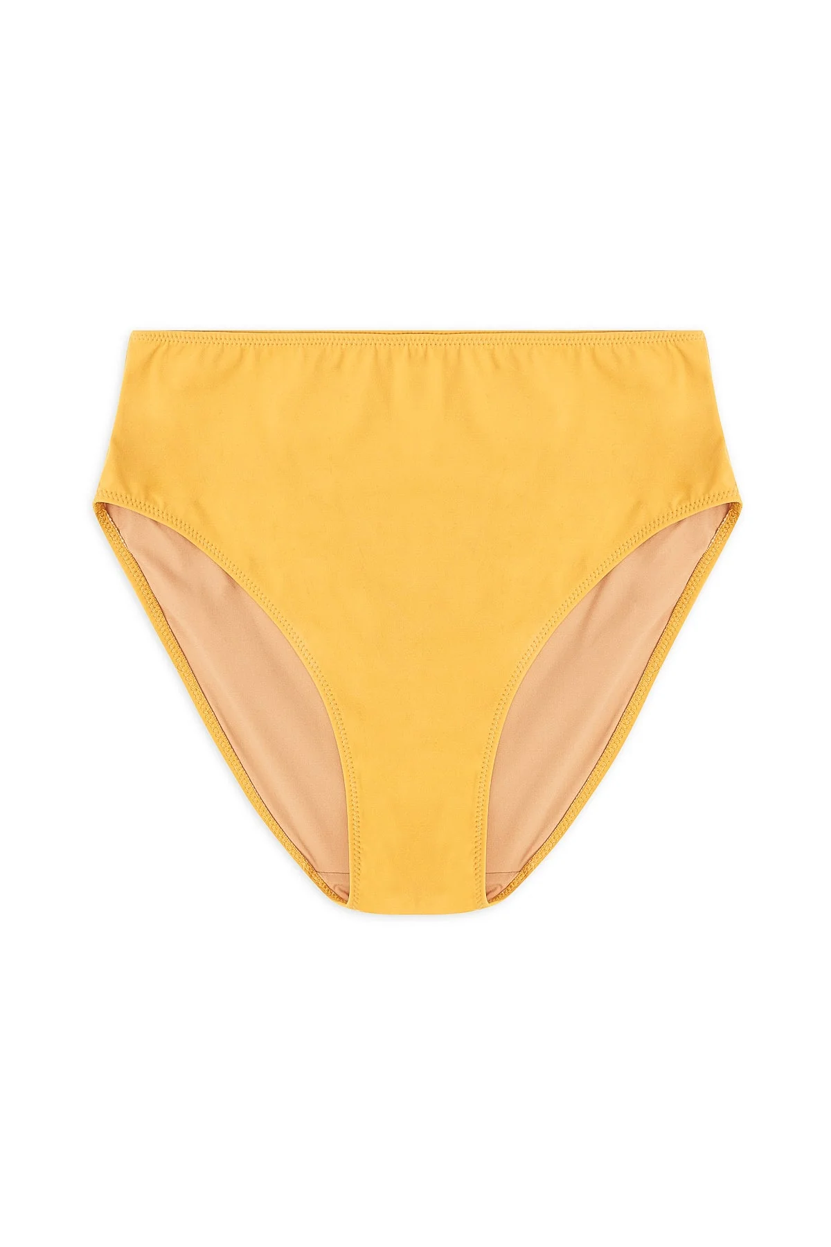 Mare High Waist Bikini Bottom | Saffron