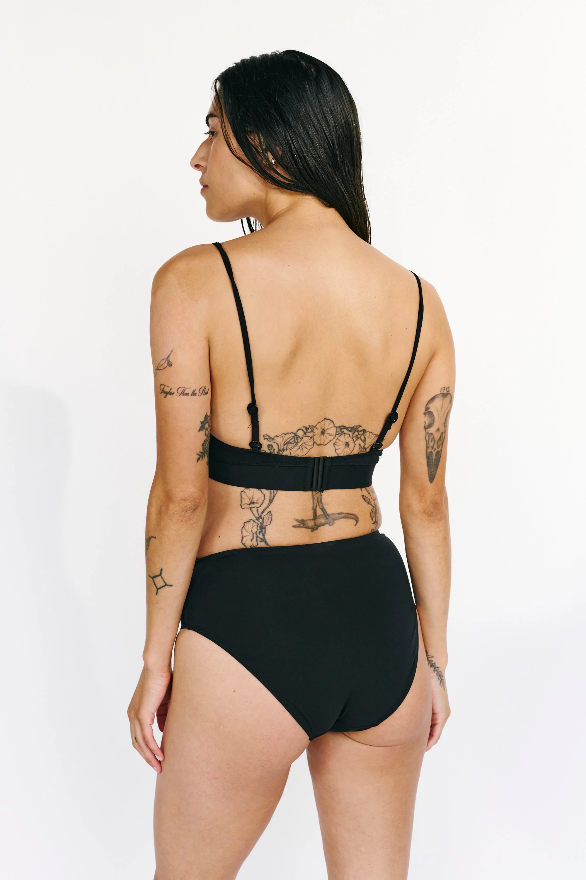 Mare Triangle Bikini Top | Black - Image 3