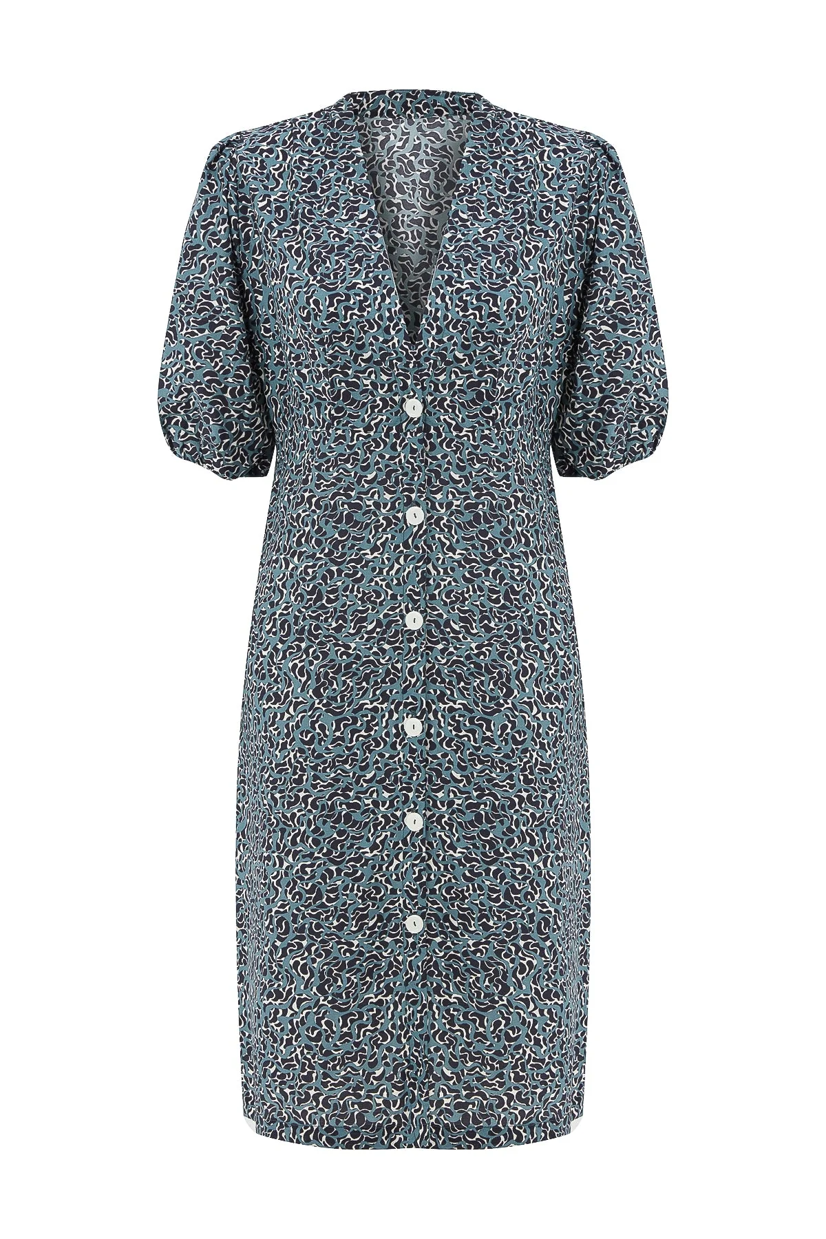 Naxos Button Down Cover up Dress | Navy Blue
