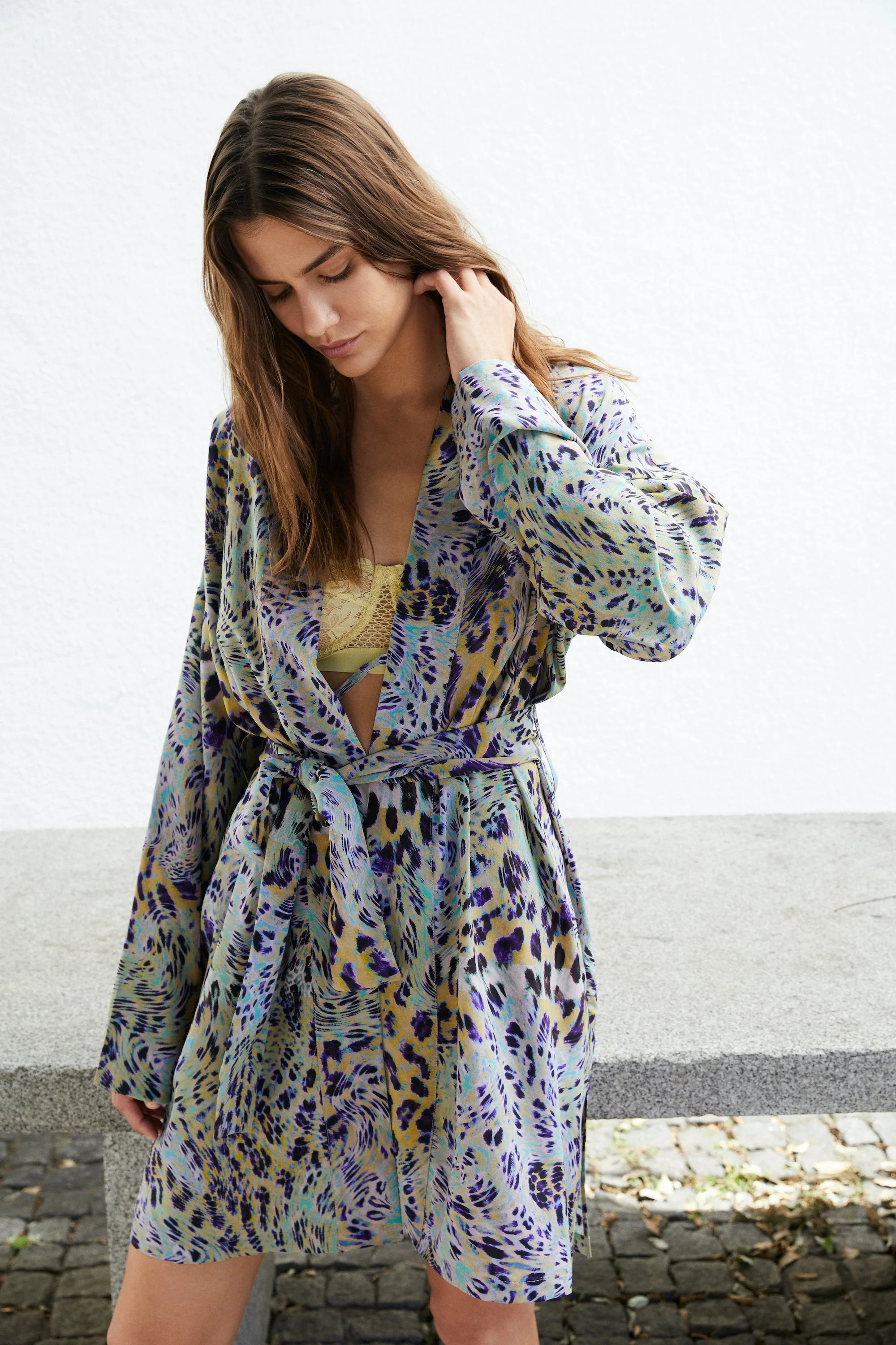 Nocturnal Animal Robe | Multi - Image 2