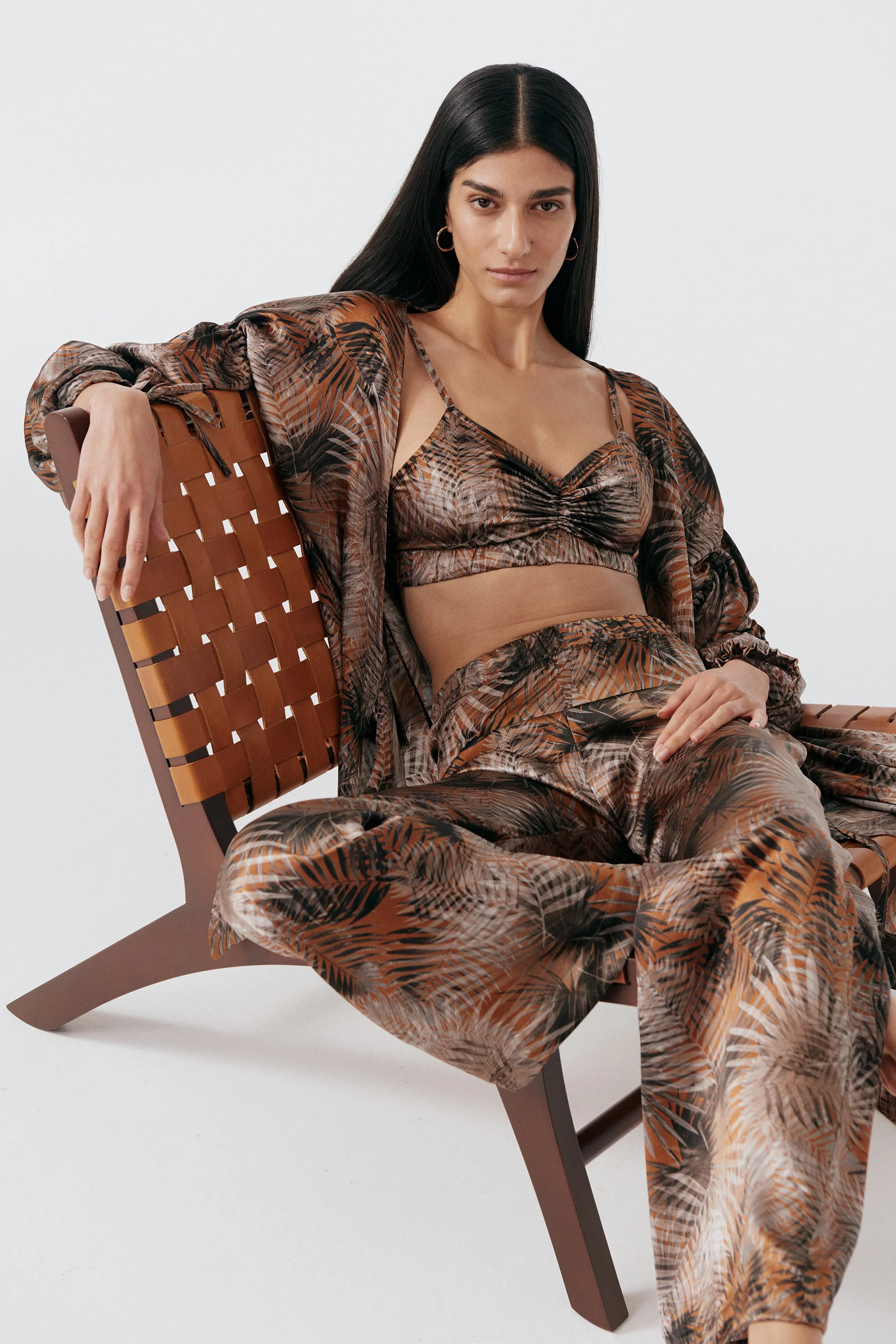 Palm Springs Silk Bralette | Multi - Image 4