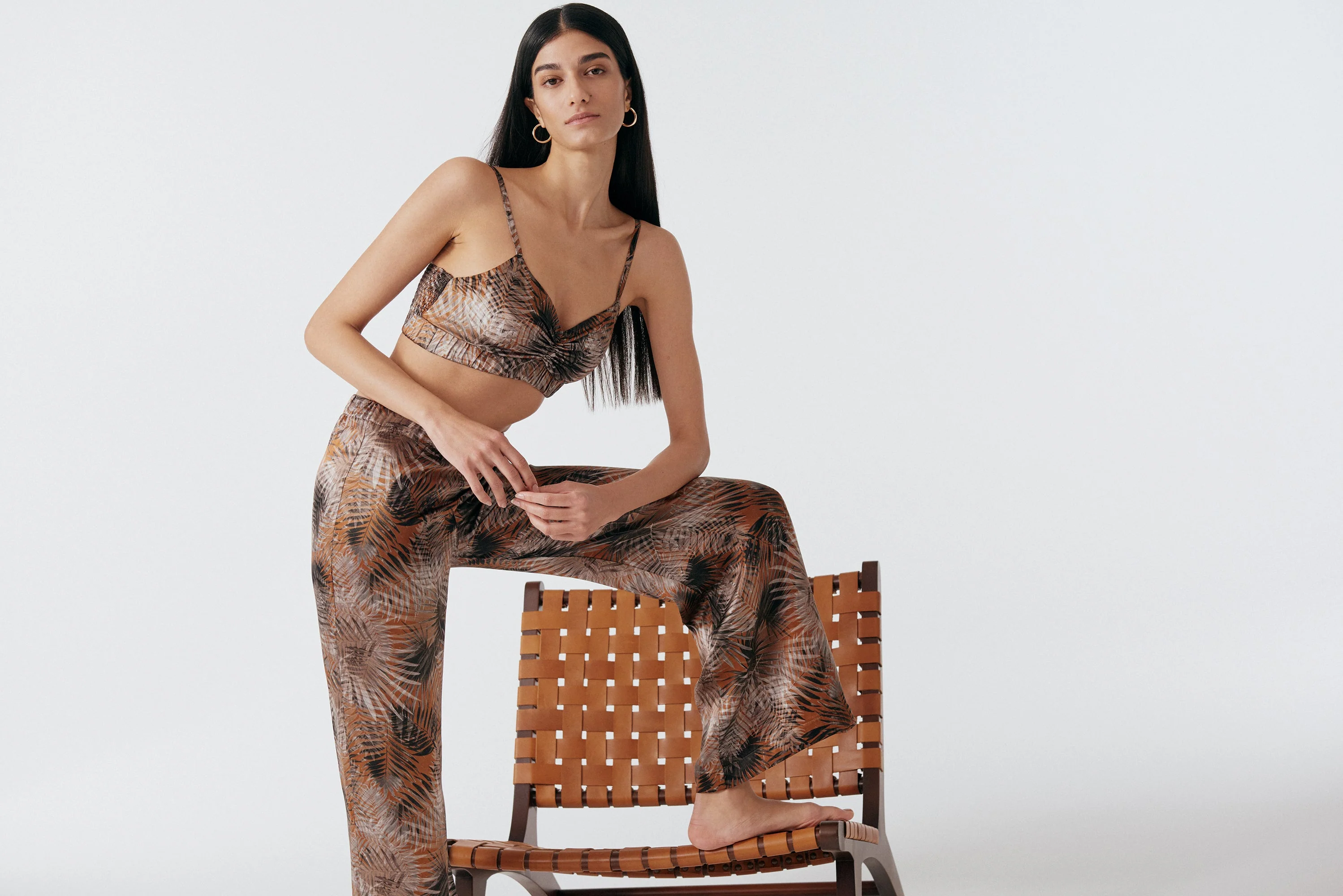 Palm Springs Silk Bralette | Multi - Image 6