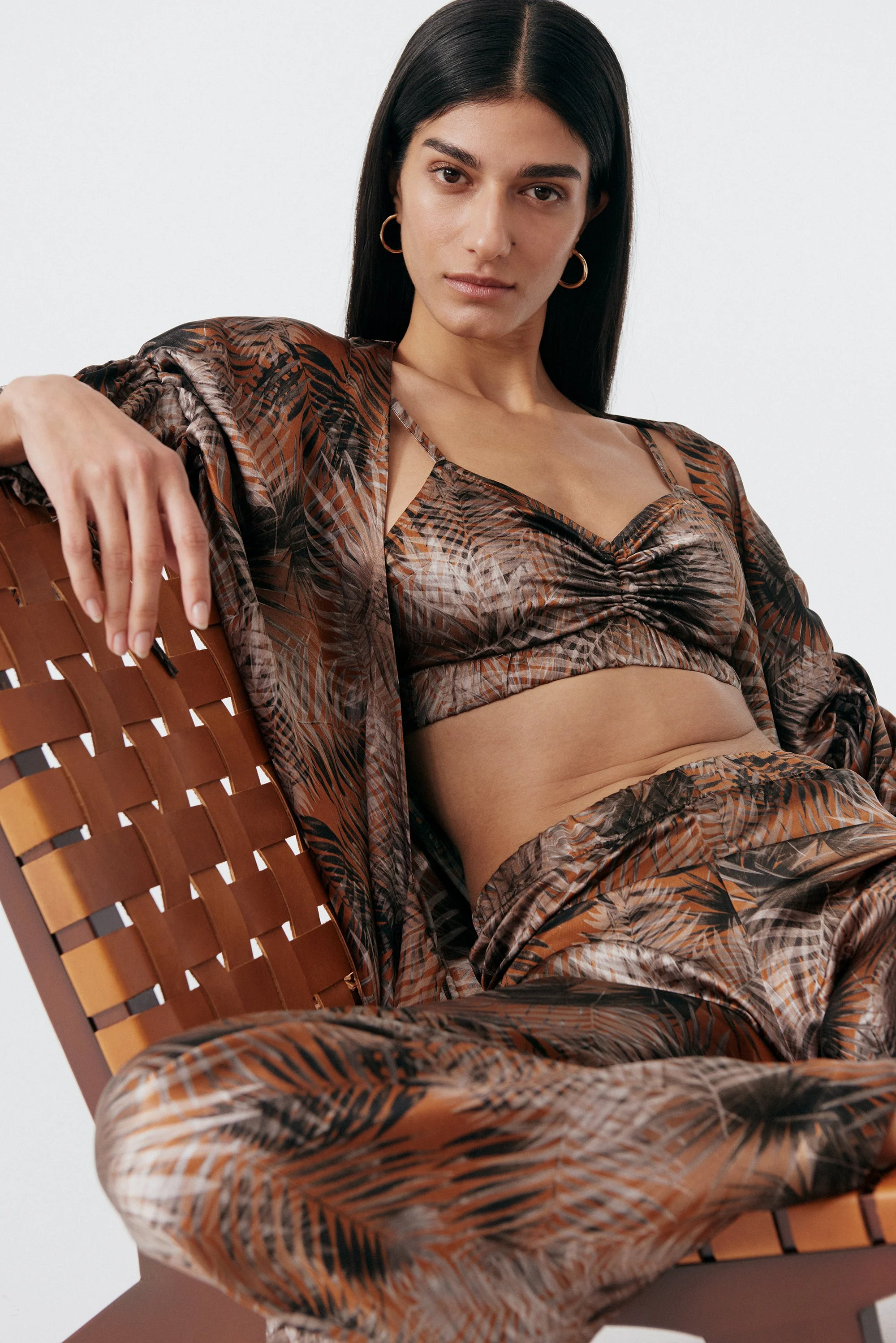 Palm Springs Silk Bralette | Multi - Image 7
