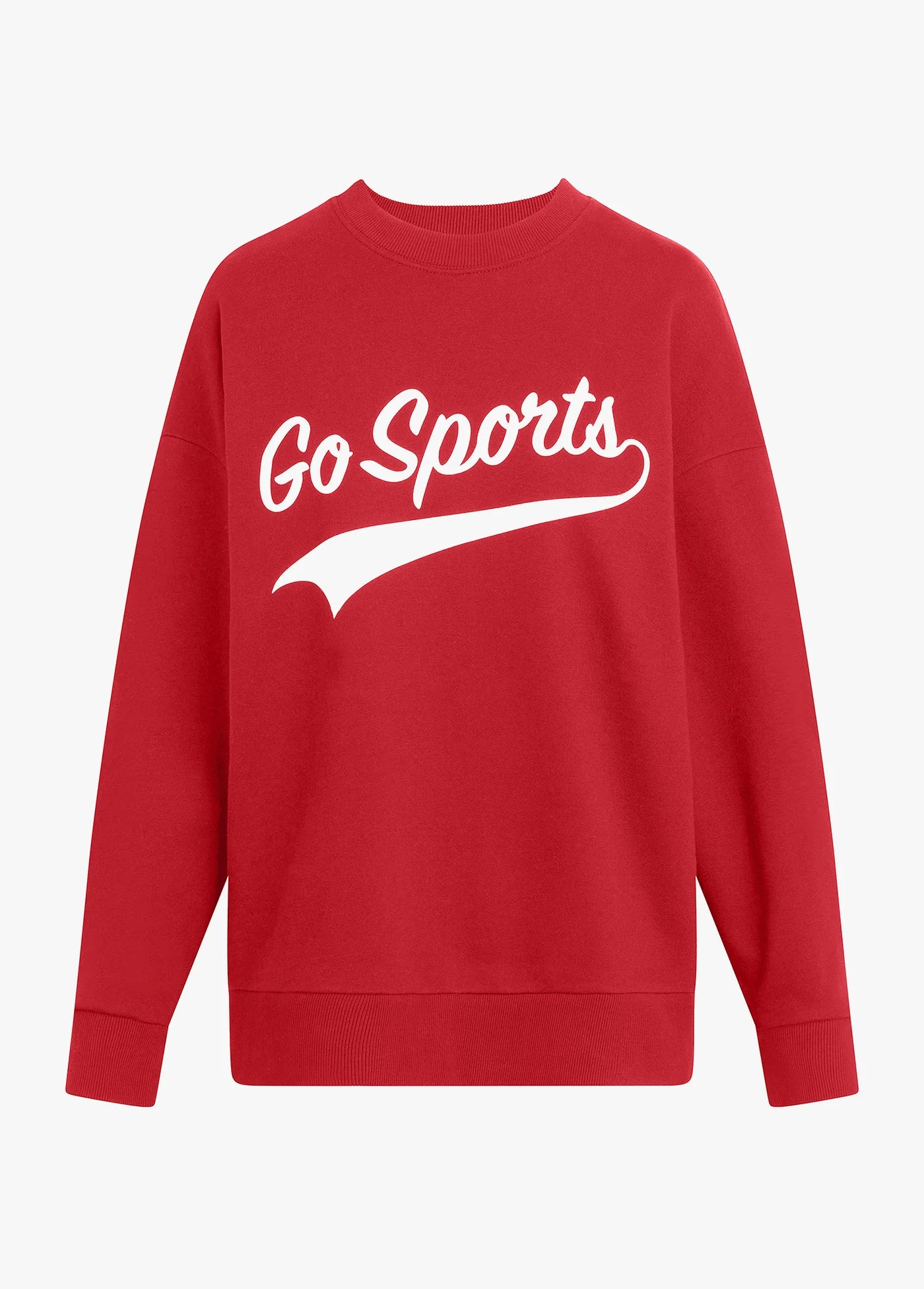 Go Sports Sweatshirt | Red White - Image 7