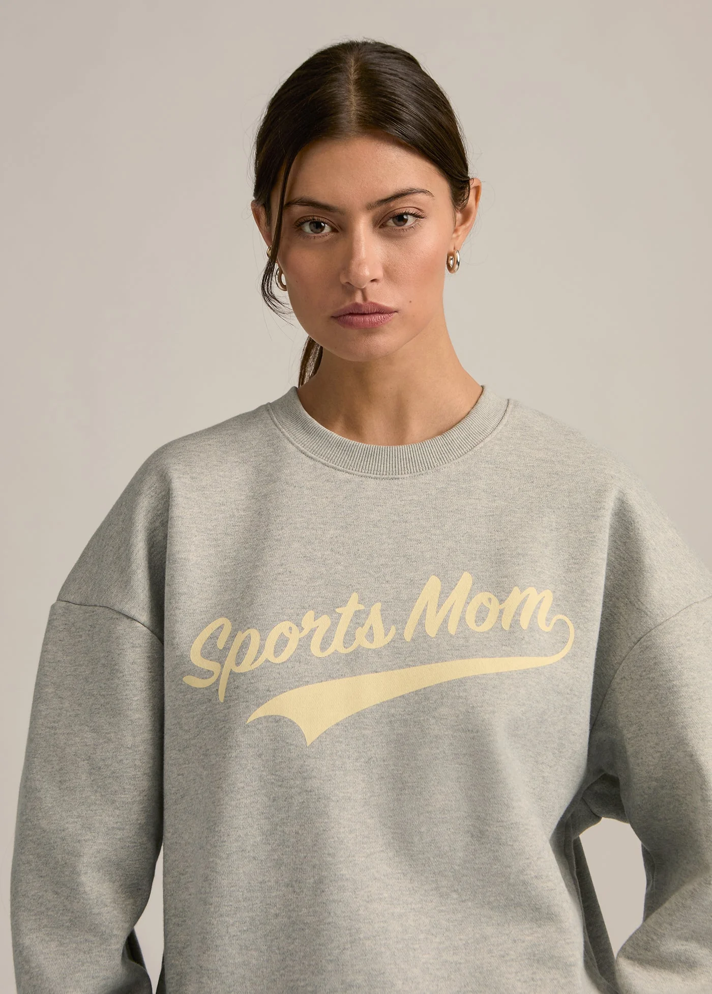 Sports Mom Sweatshirt | Heather Grey