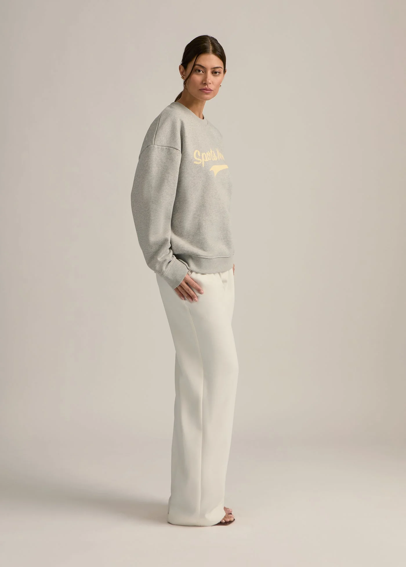 Sports Mom Sweatshirt | Heather Grey - Image 3