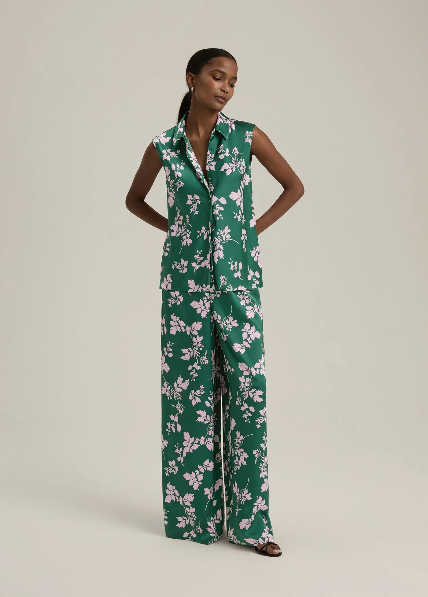 The Agatha Top | Emerald Floral - Image 2