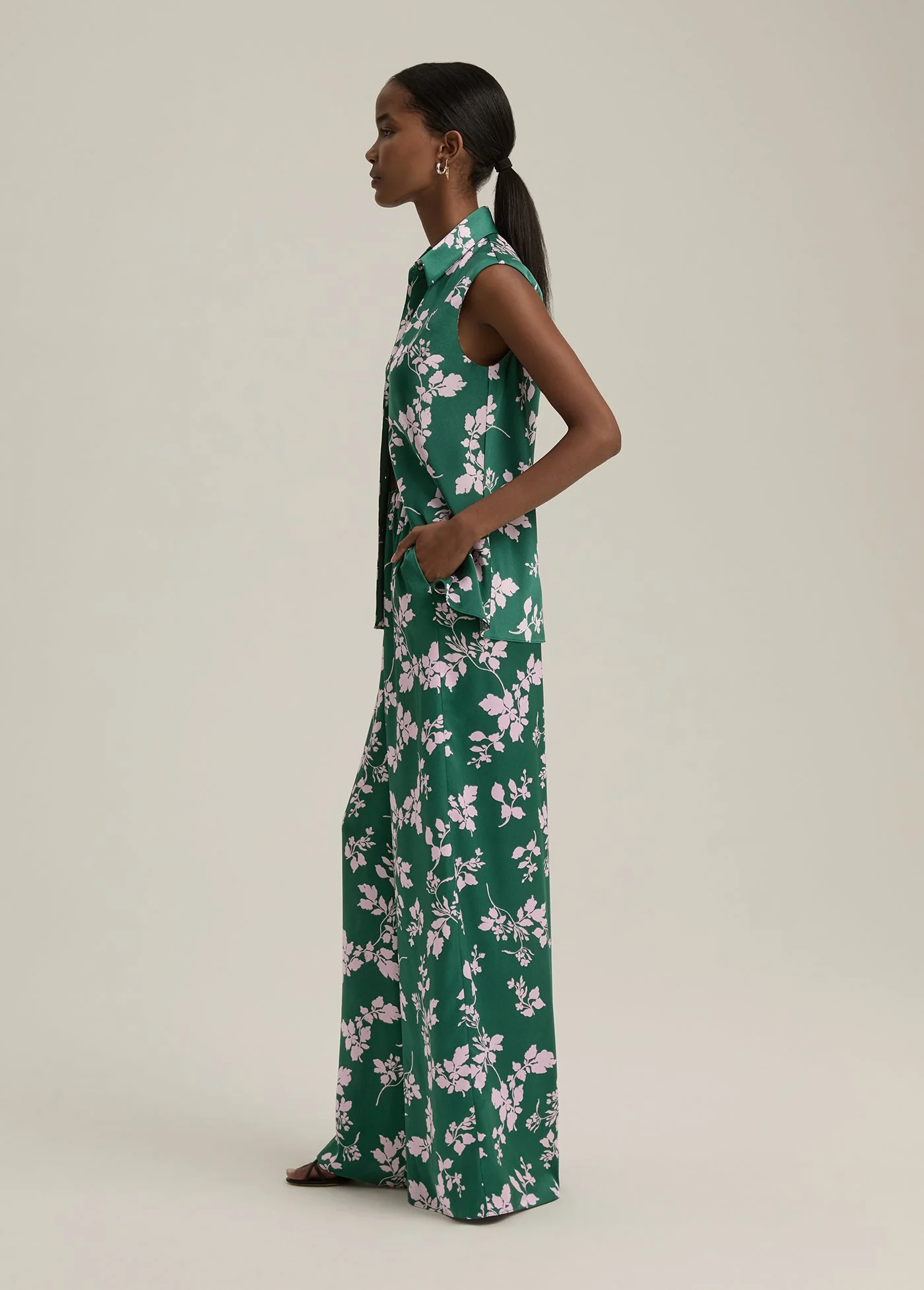 The Agatha Top | Emerald Floral - Image 4