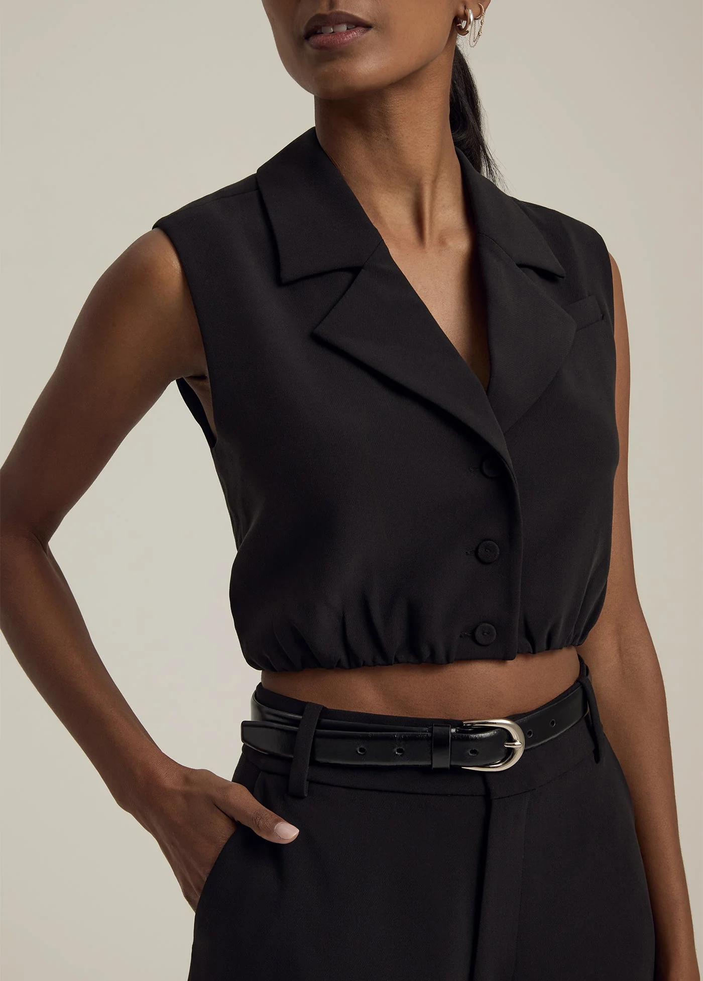 The Audrey Vest | Black - Image 2