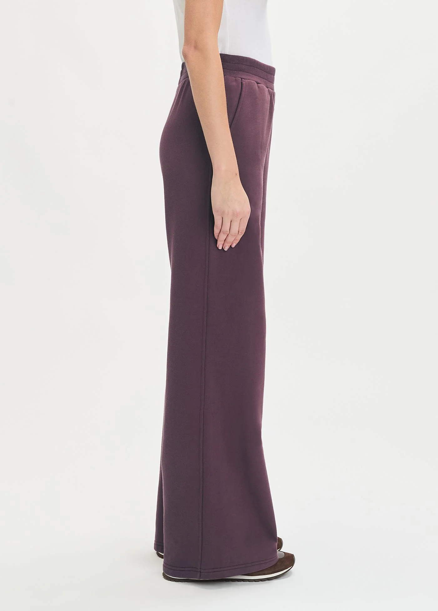 The Boxer Wide Leg | Burgundy Dahlia - Image 5