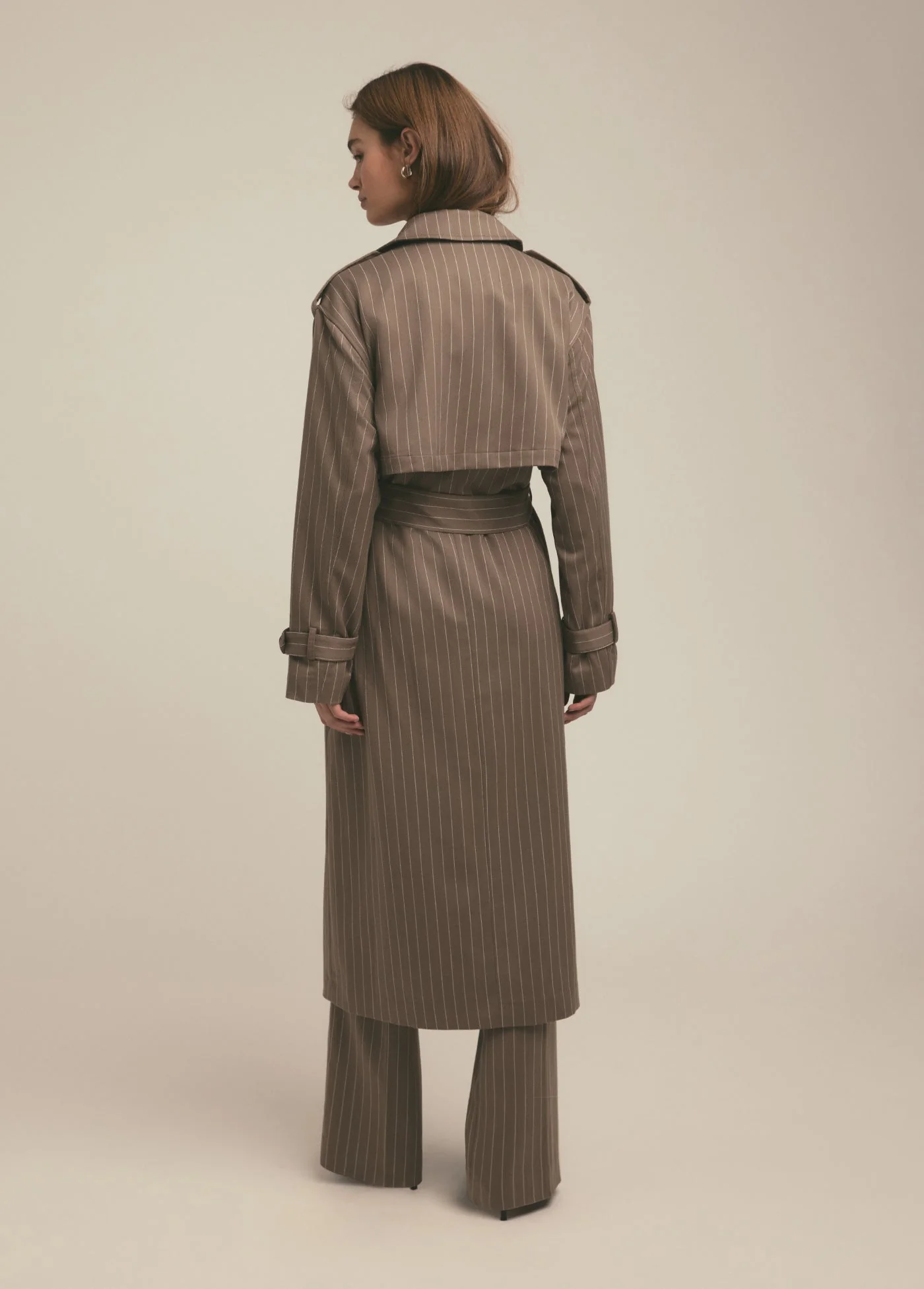 The Charles Trench | Macchiato Pinstripe - Image 7